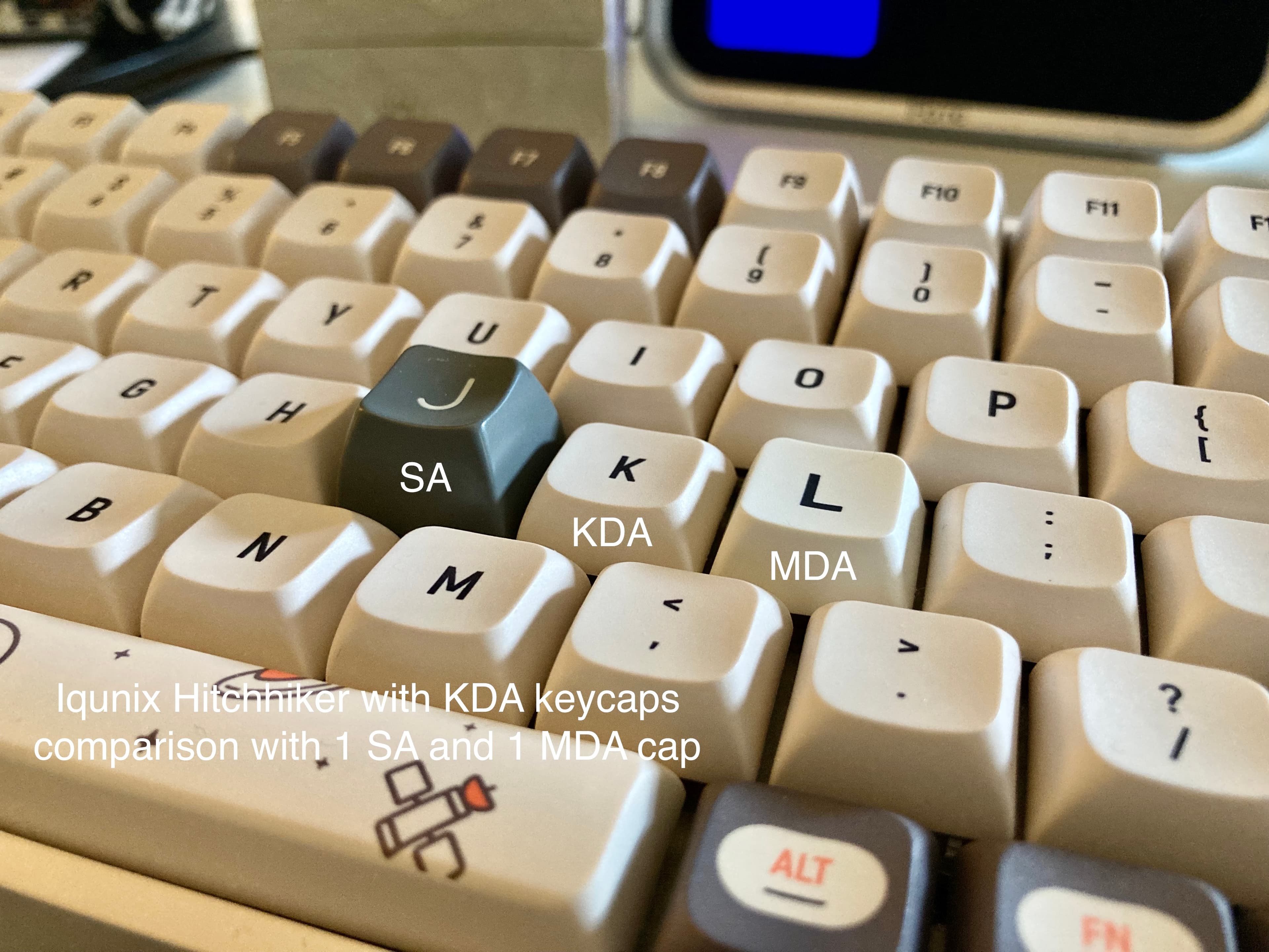 Hitchhiker PBT Keycaps Set | Space-themed image 12