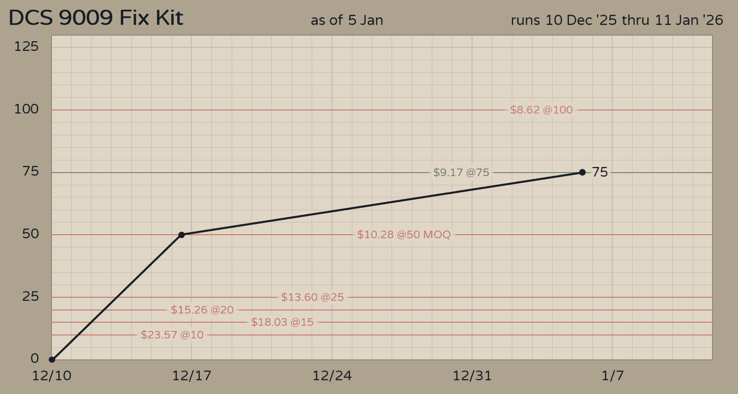 DCS 9009 Fix Kit (December 10th 25-Jan 11th 26) image 5