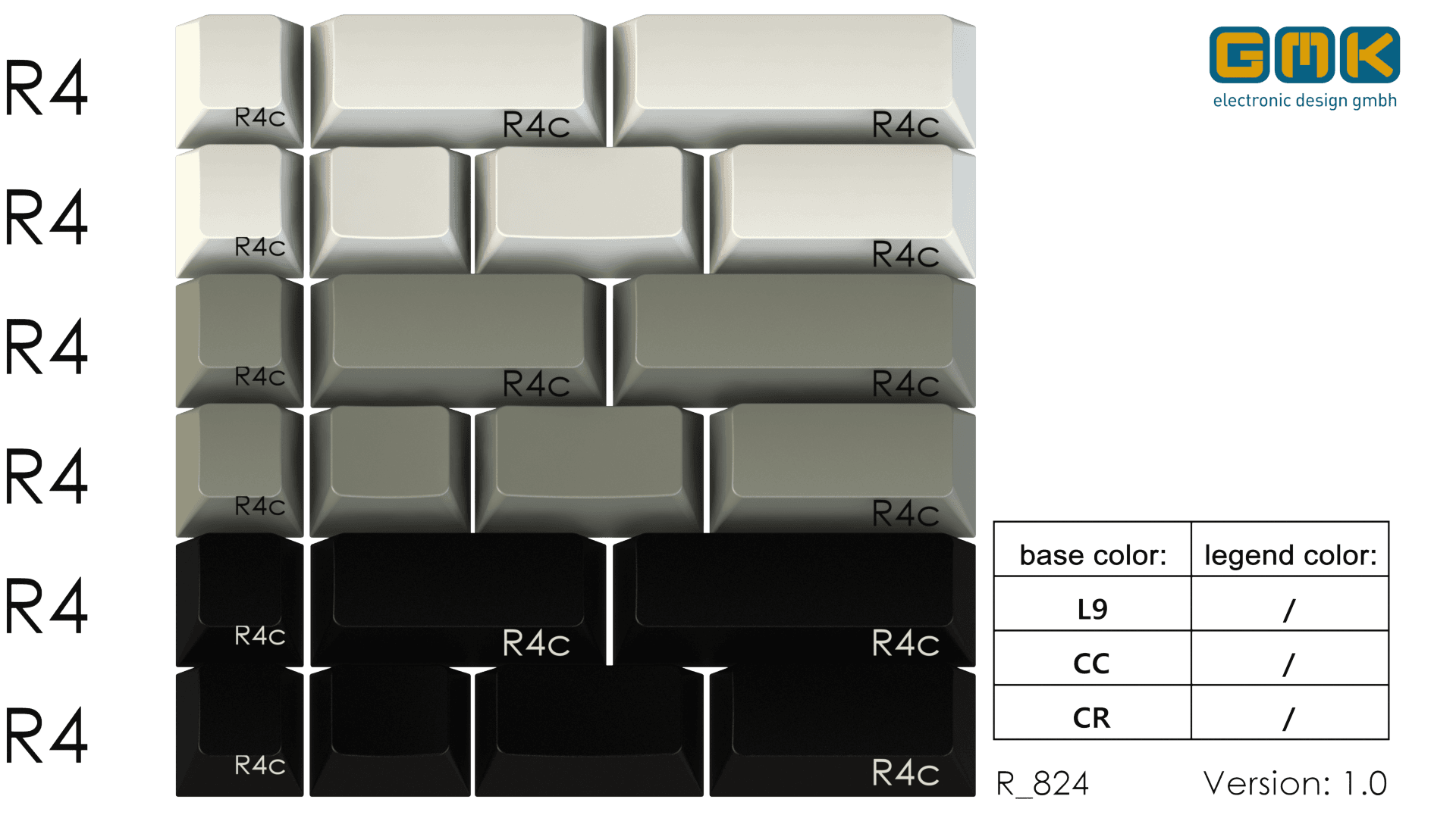 GMK OG Spacekeys - CC/CR/L9 split spacebars - Complete! image 3