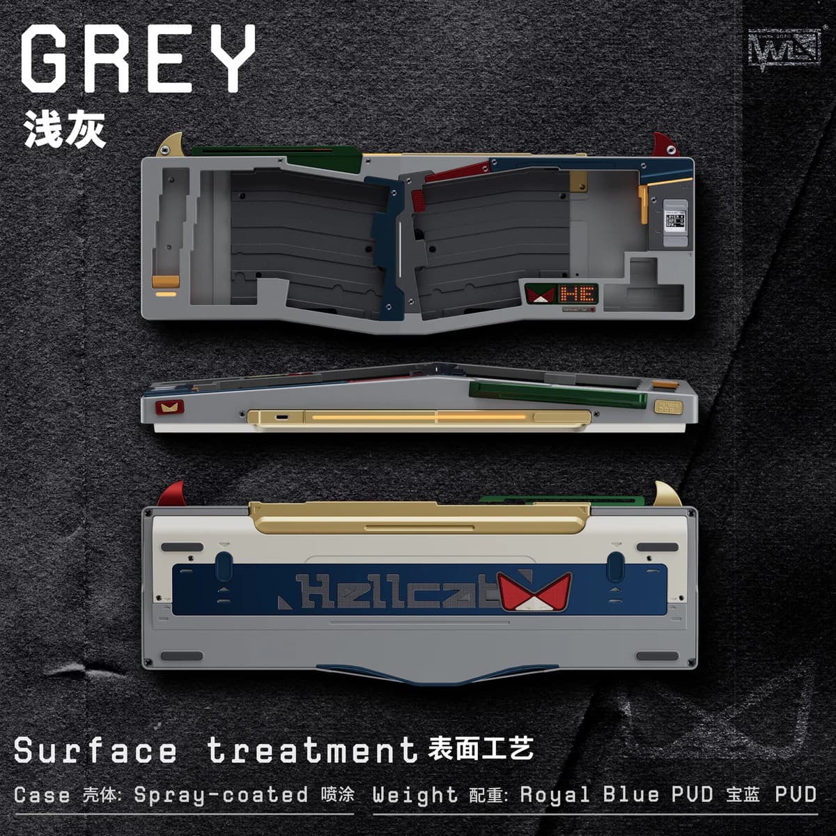 Owlab HellCat Alice Mech-01 – Limited Ergonomic Keyboard (Oceania Vendor) image 5