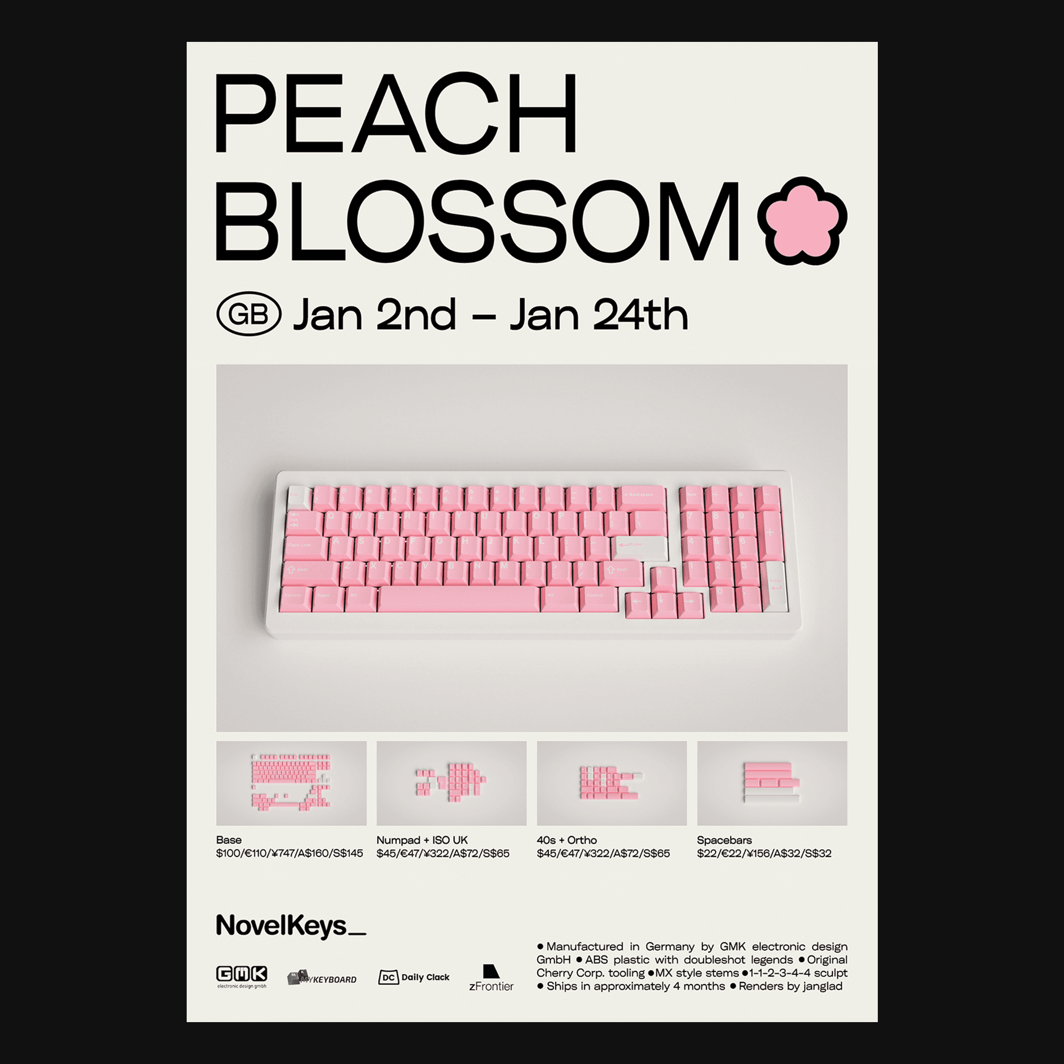 GMK Peach Blossom (Completed)