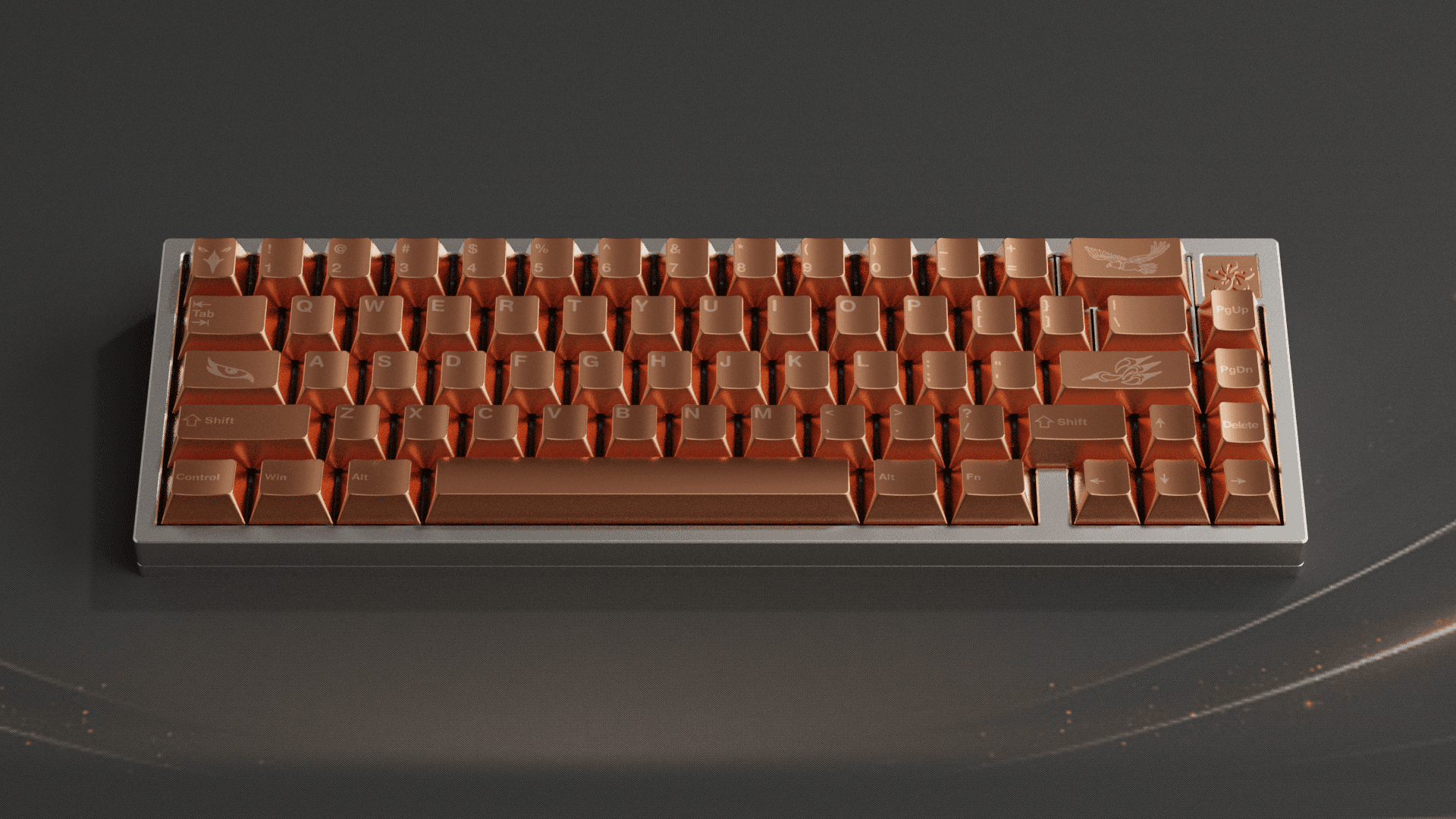 Awekeys Metal Keycaps Set | The Copper Eagle image 2