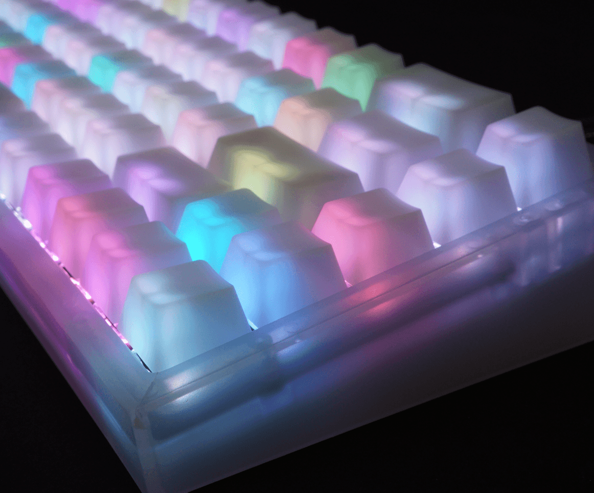 POM Jelly Keycaps with Lettered and Blank Variations image 4