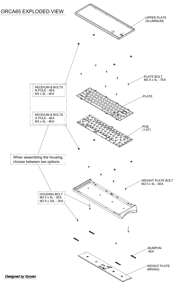 'Orca' 65% keyboard from Linworks image 3
