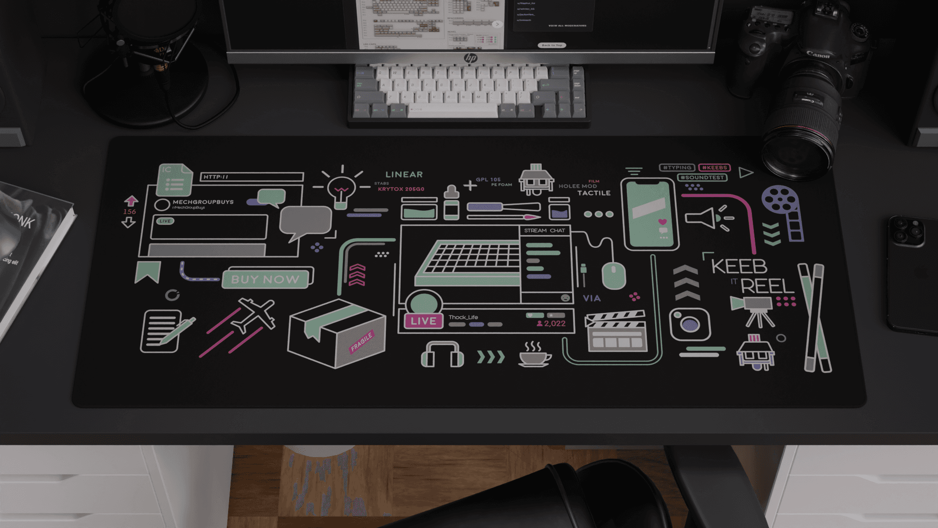 Keeb It Reel Deskmat | 1 Sep - 1 Oct image 2