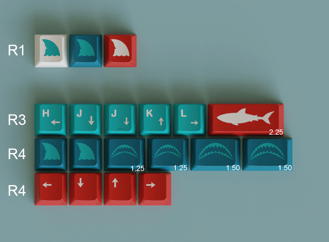 GMK Shark Bait - SHIPPED image 4