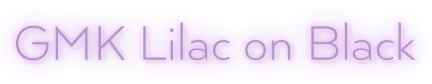 GMK Lilac on Black | September 1 to October 5