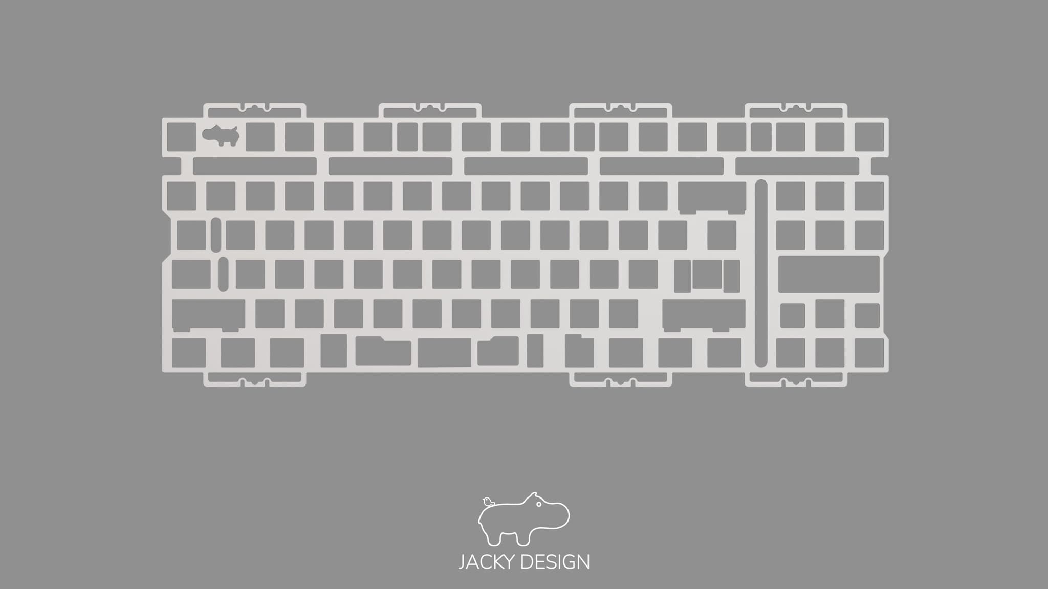 Hippo - Dual mount tkl custom keyboard (GB END) image 7