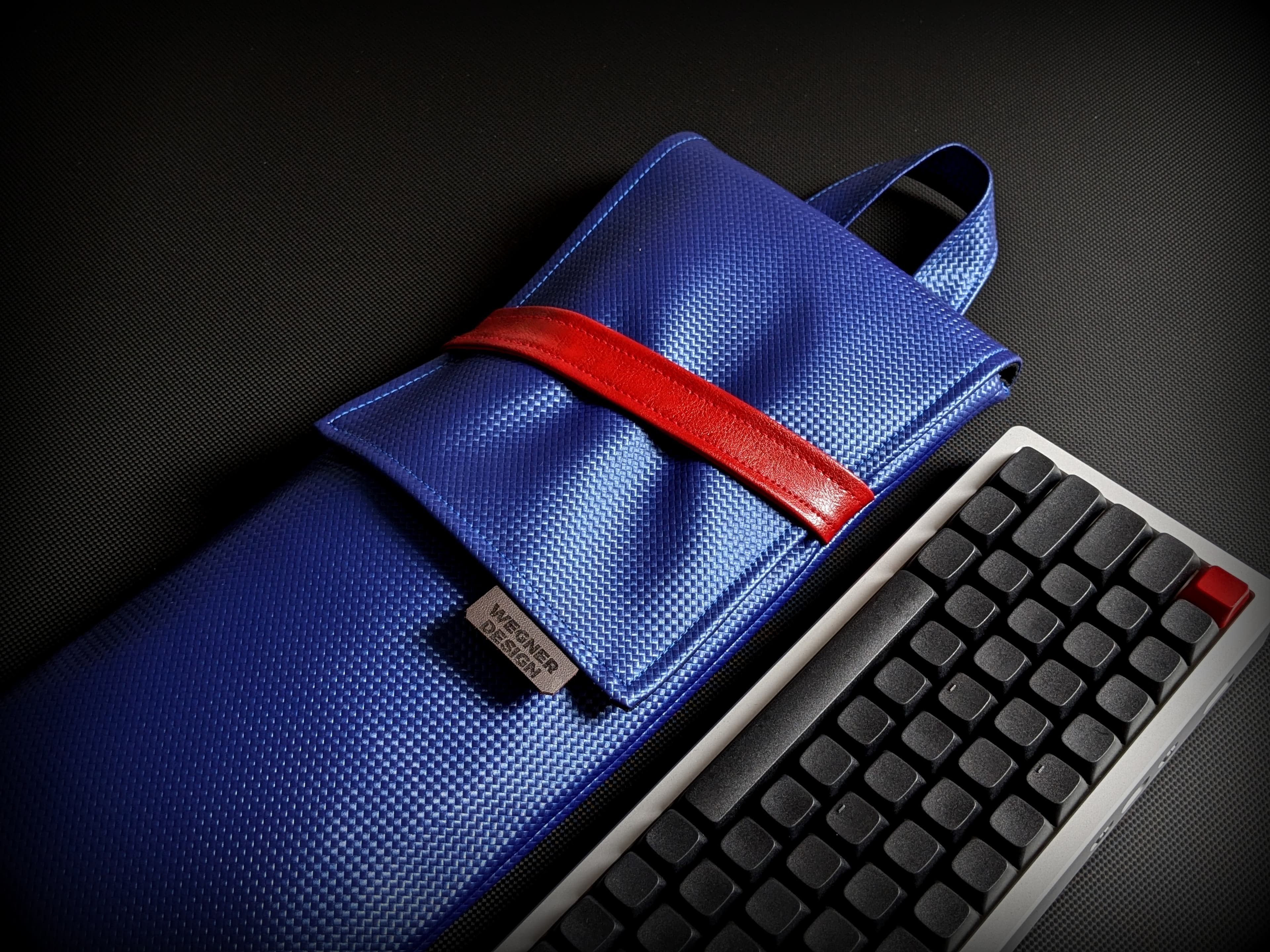 Handmade Premium Keyboard Bags - Carbon Blue image 9