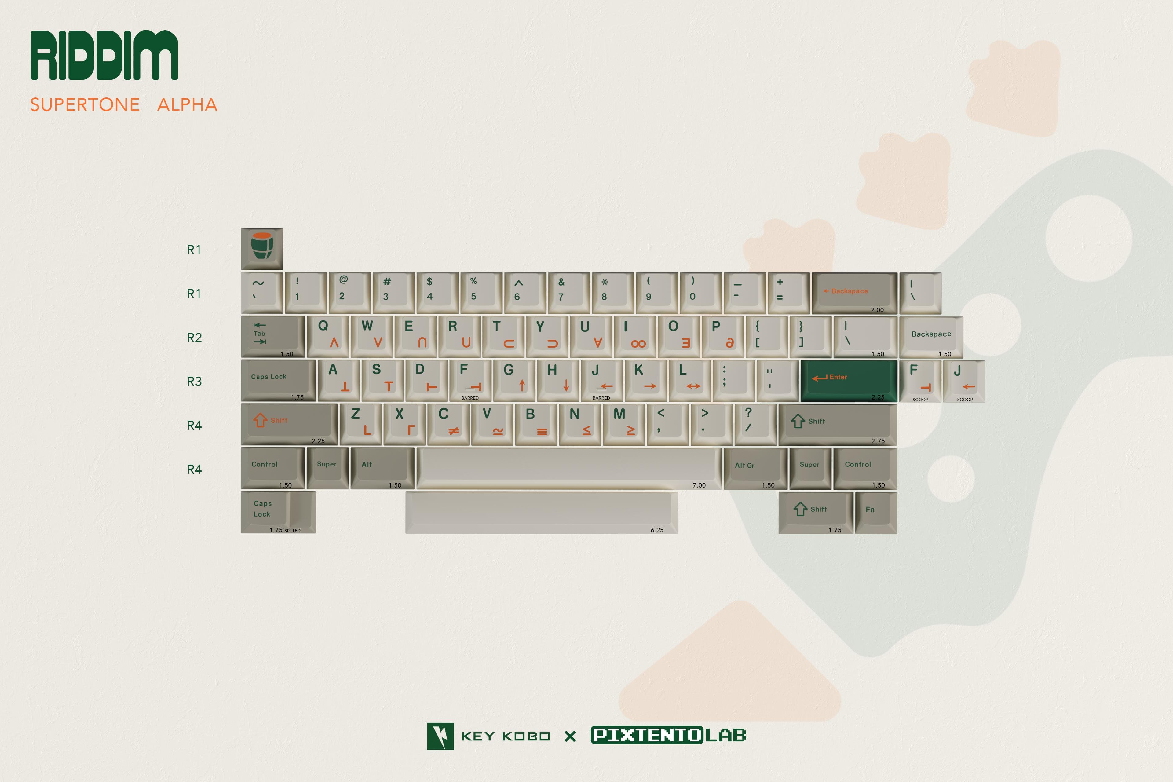 Keykobo RIDDIM — Vintage Terminal-Inspired Keycap Set image 3