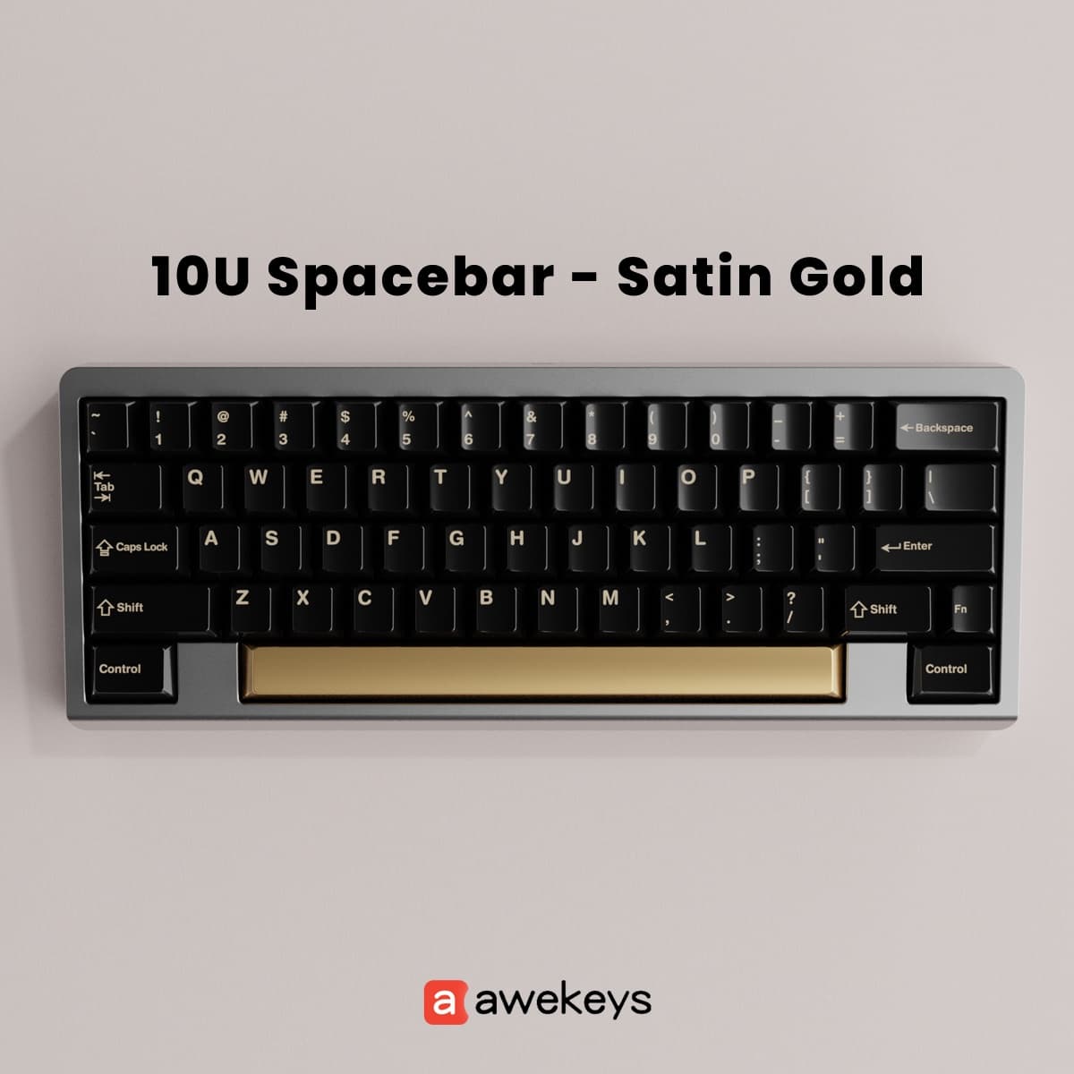 Awekeys Metal 10u Spacebar - 4 Color Options - Vendor & Price Update image 3