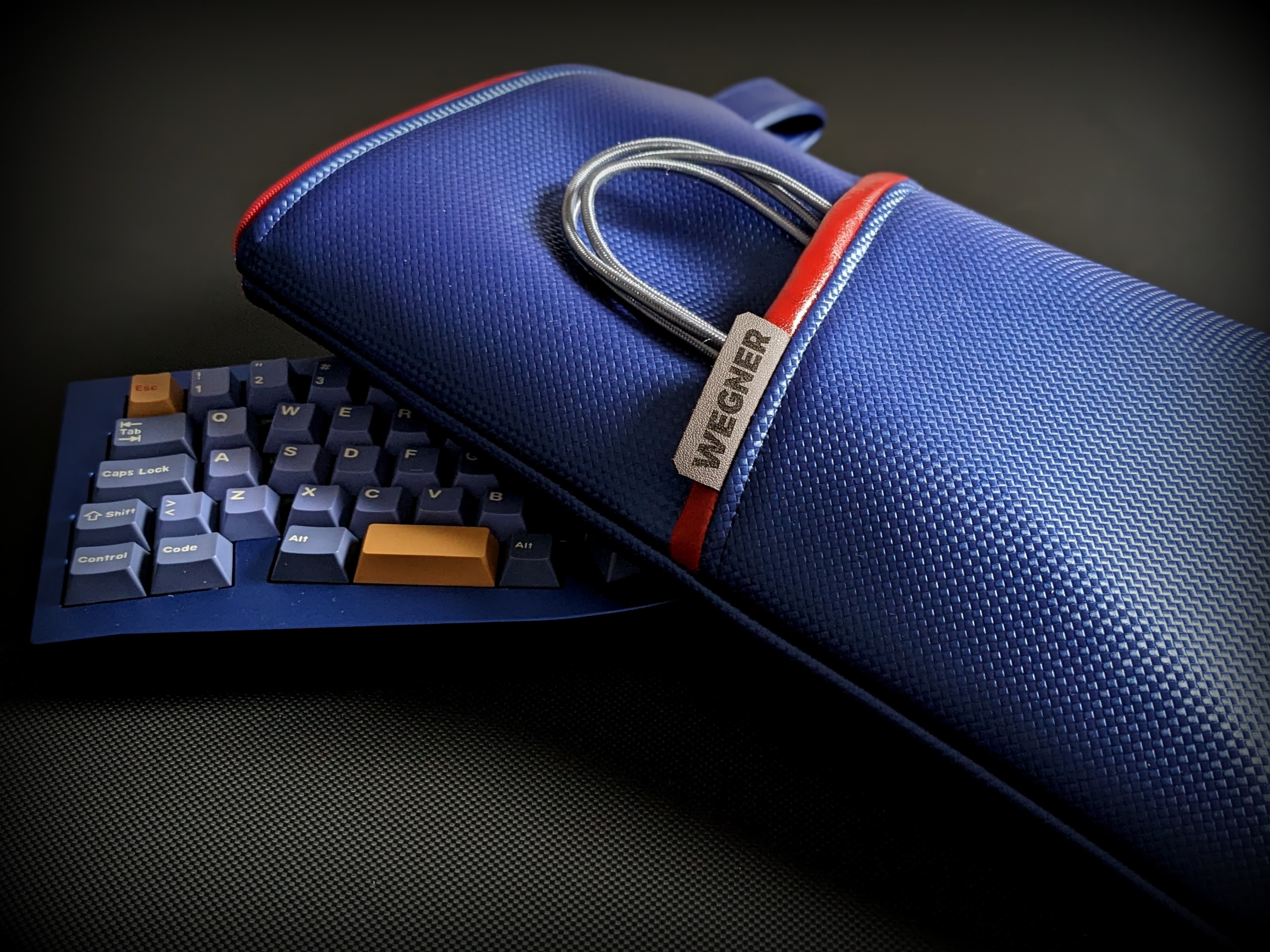 Handmade Premium Keyboard Bags - Carbon Blue (Open orders until Aug. 24th) image 8
