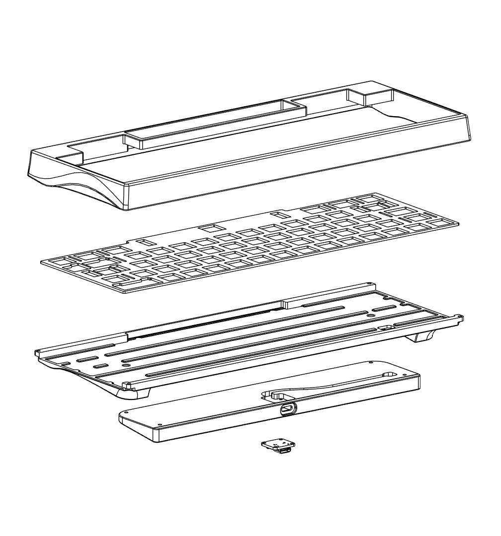 S T Y X - Plateless 60% w Isolated spacebar image 24