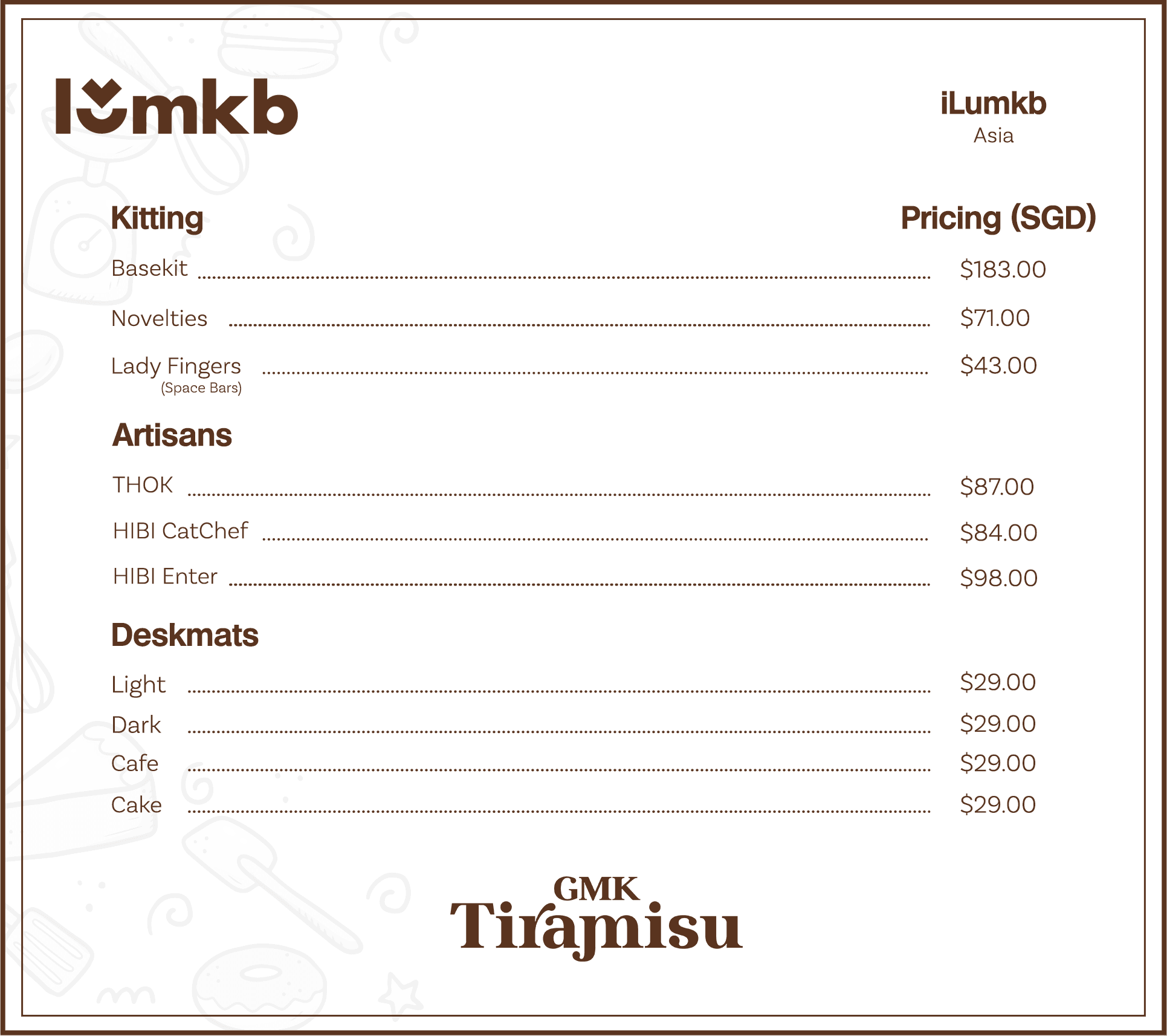 GMK Tiramisu | GMK color sample image 8