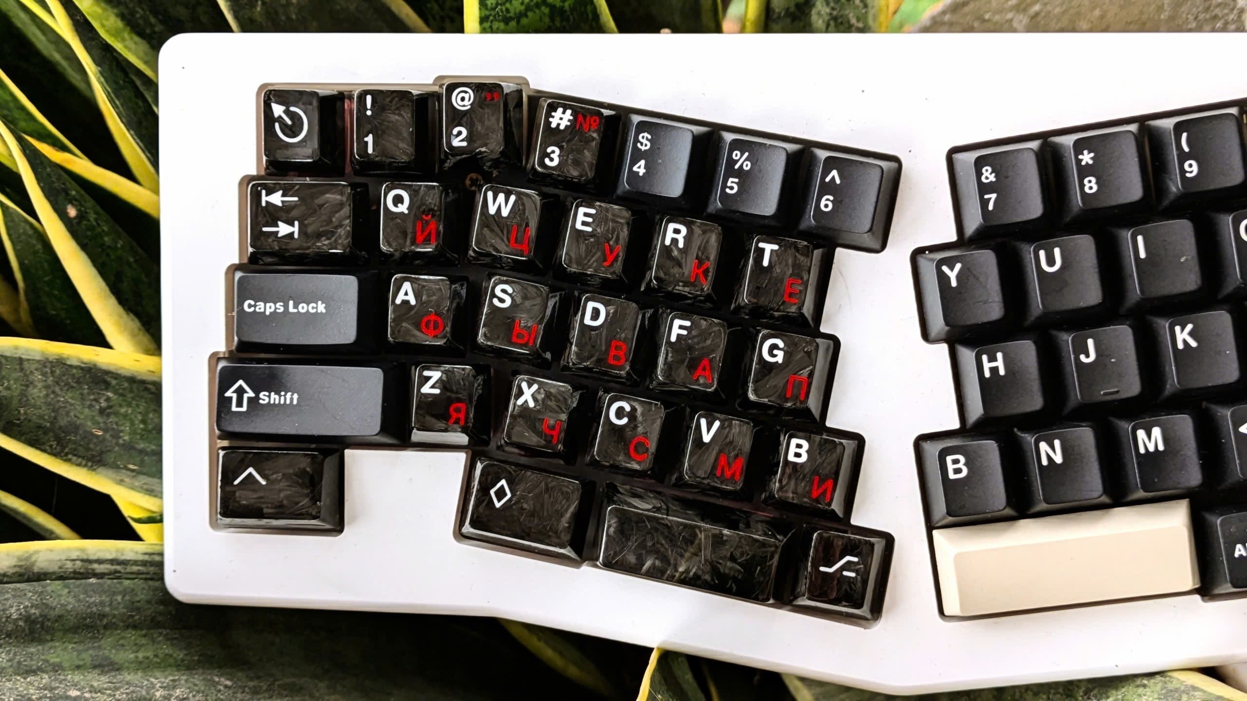 Handcrafted full keyset - Forged carbon fiber image 2