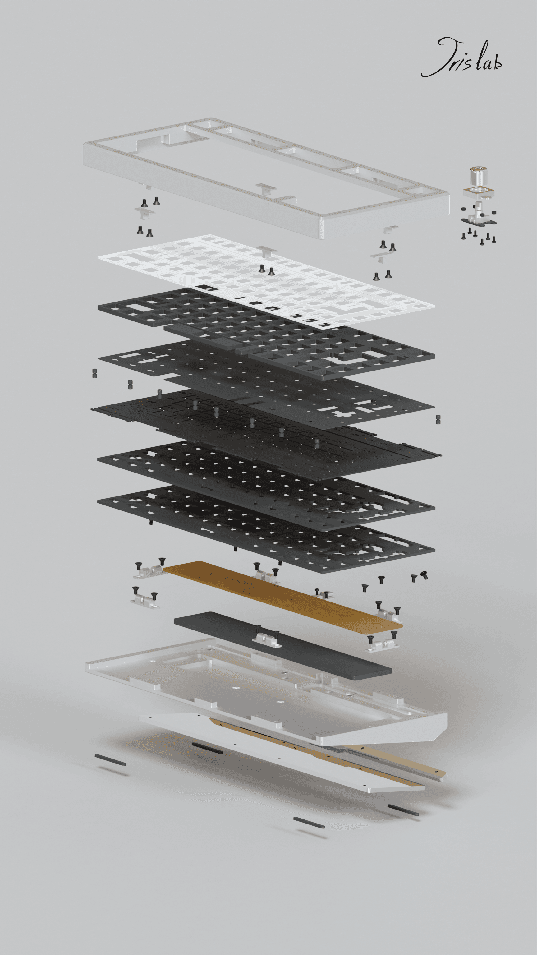 JRIS75-Quick Disassembly&Adjustable Gasket Mount Keyboard GB is live Now image 6