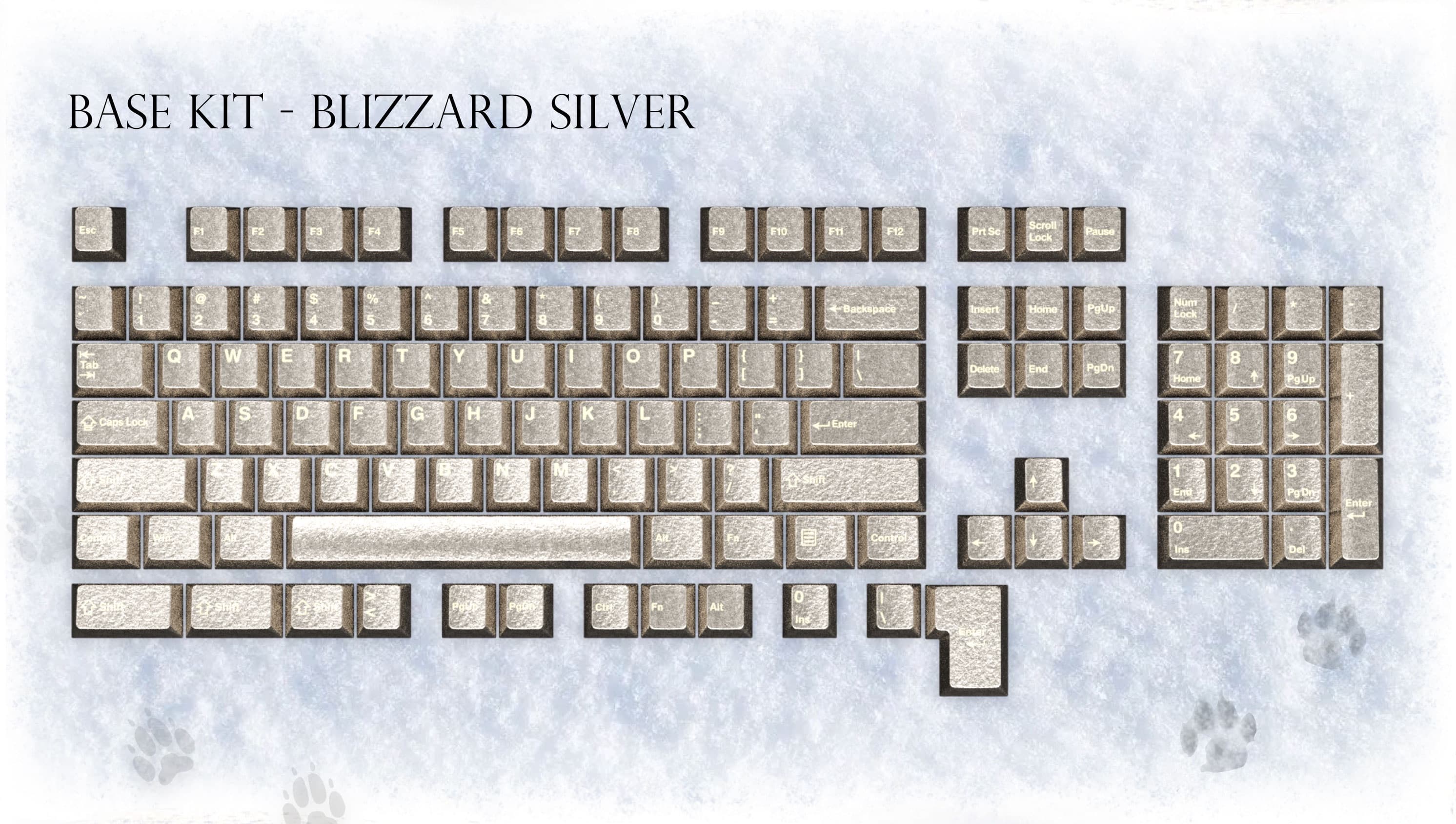 Awekeys Full Metal Keycaps Set: Wild Ice - Live Now image 4