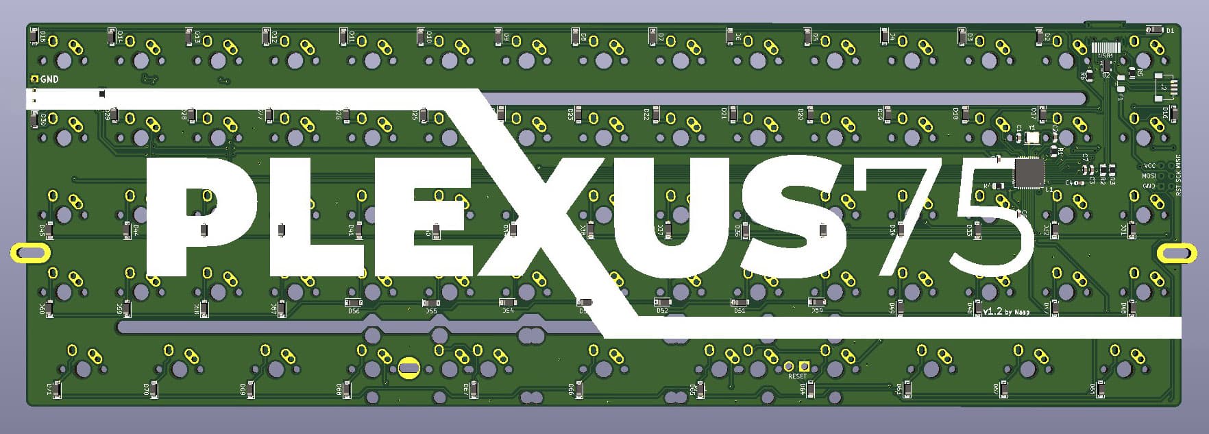 Plexus75 PCB and Plates - available at checkerboards.xyz