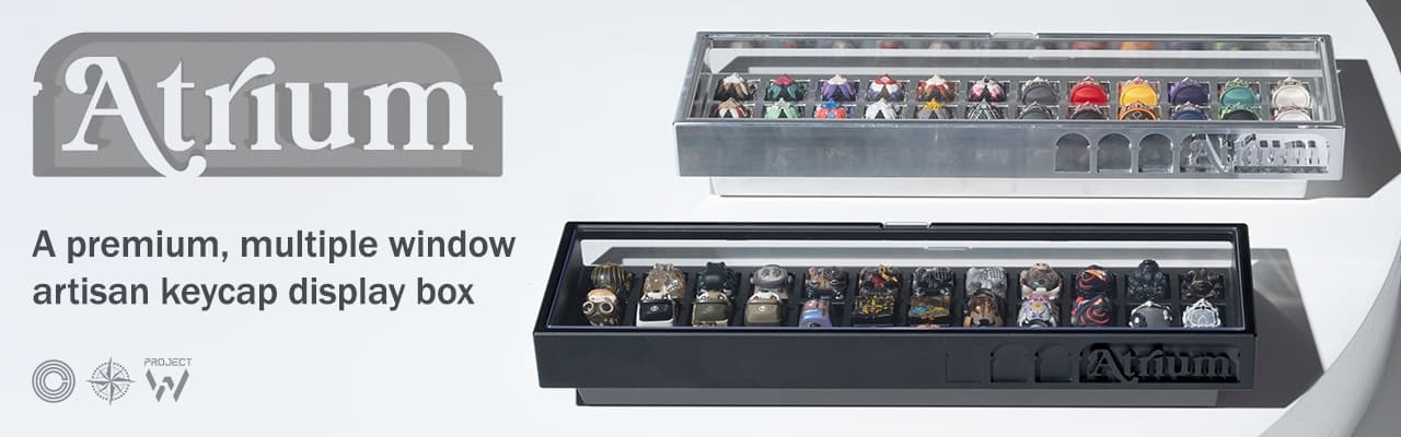 Atrium: A premium, multiple window artisan keycap display box