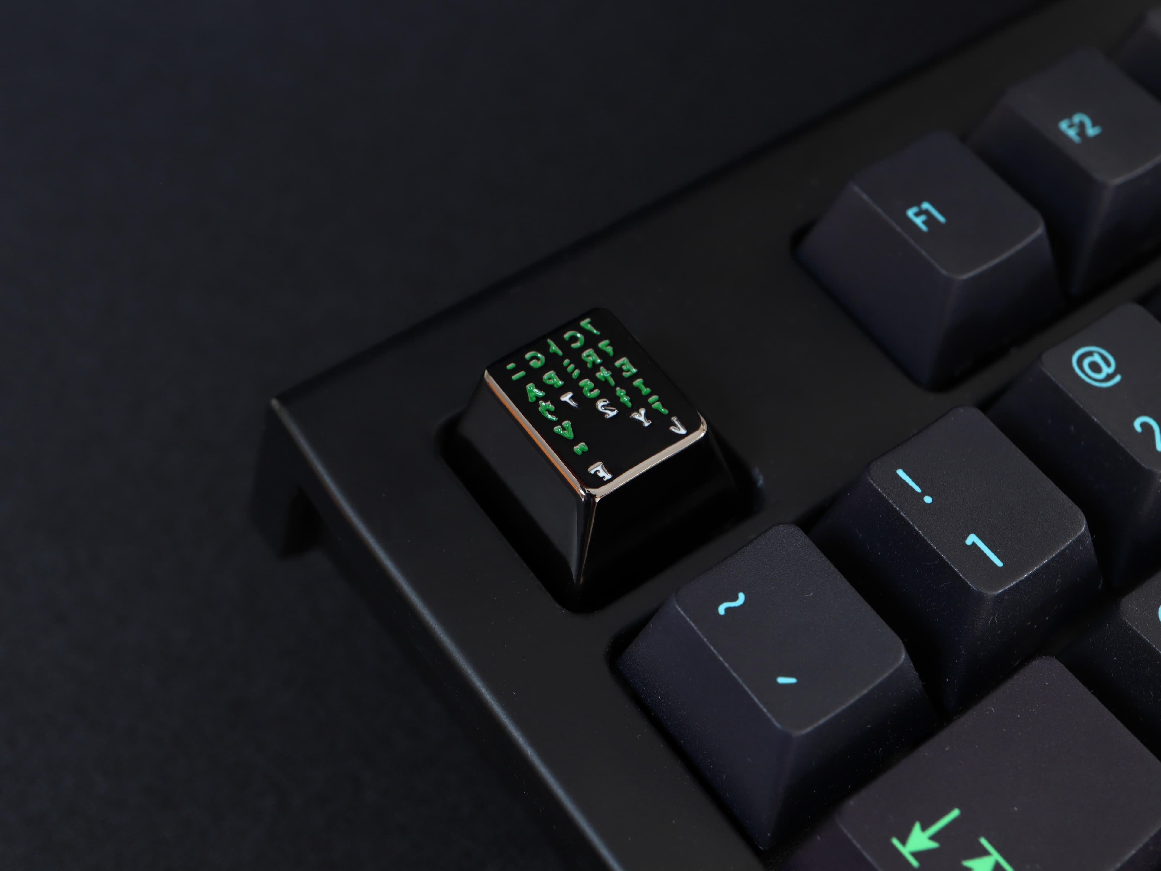 Digital Rain Artisan - Escape The Matrix - Terra Keycaps