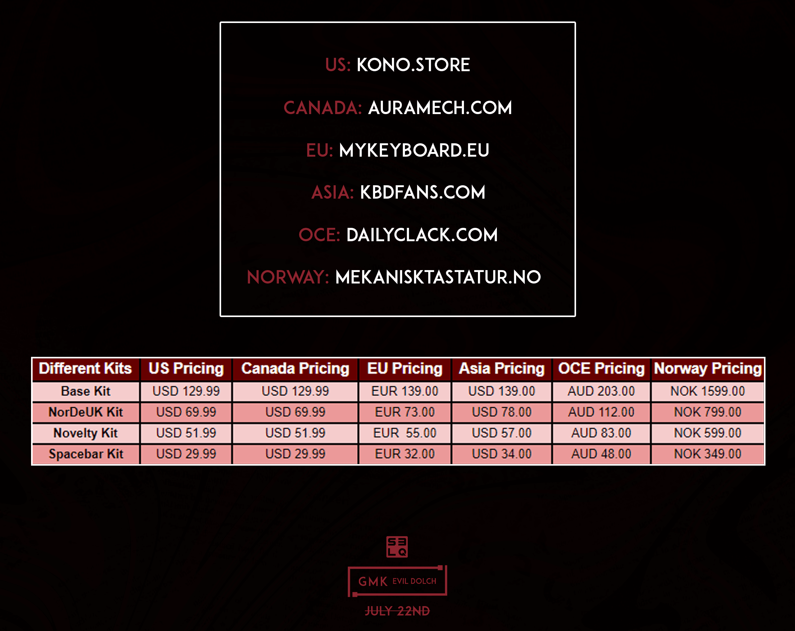 GMK Evil Dolch 😈 Shipping! image 3