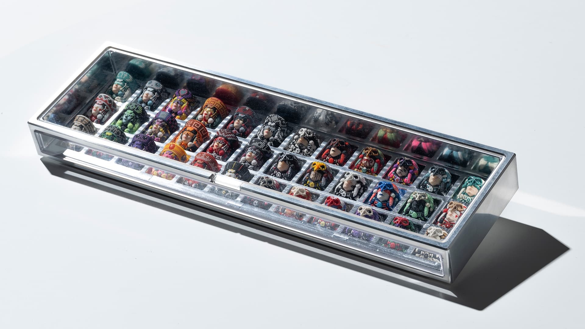 Atrium: A premium, multiple window artisan keycap display box image 19