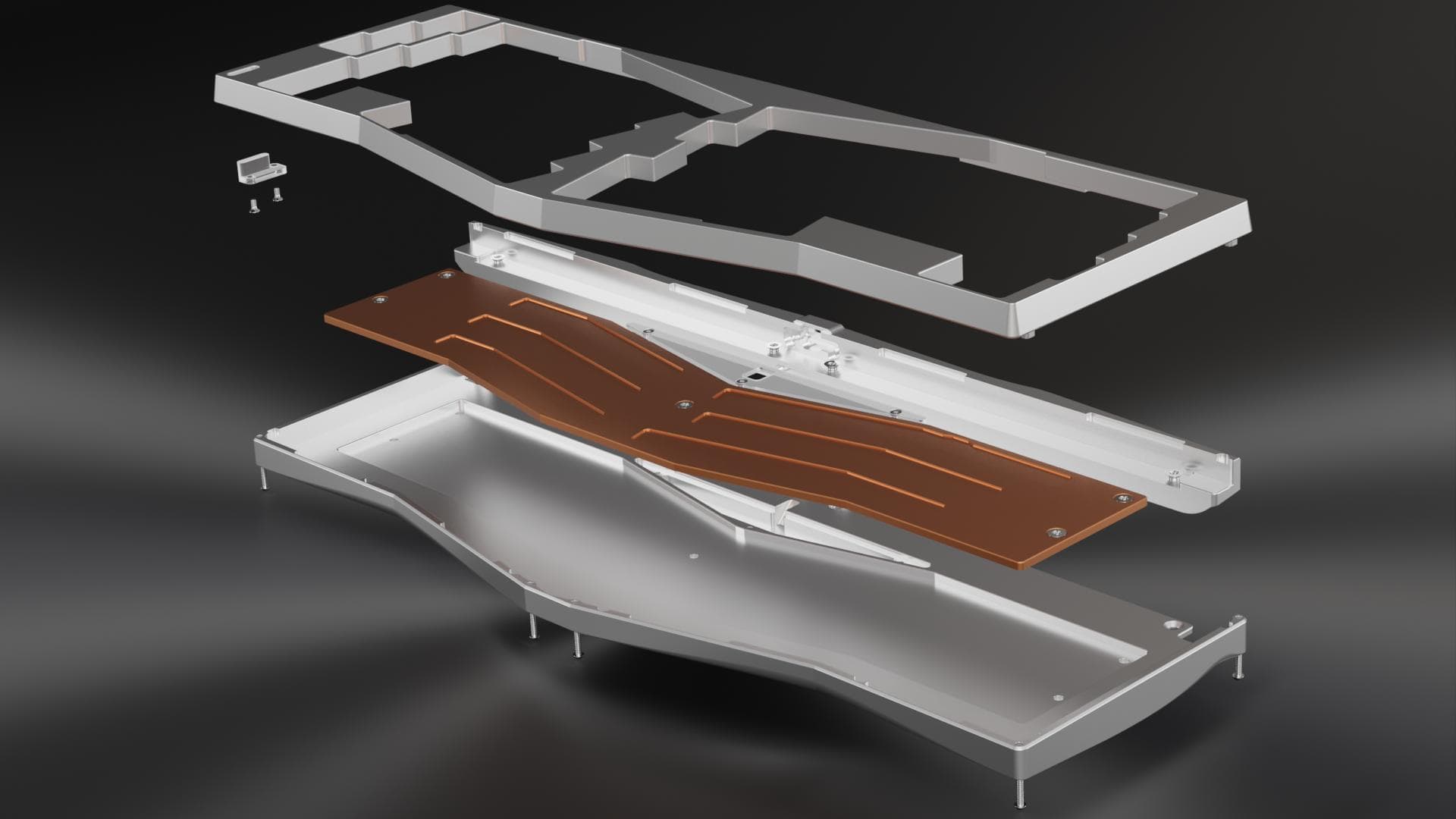 Alyssia - A thin bezel, dual mount Alice-style keyboard image 2