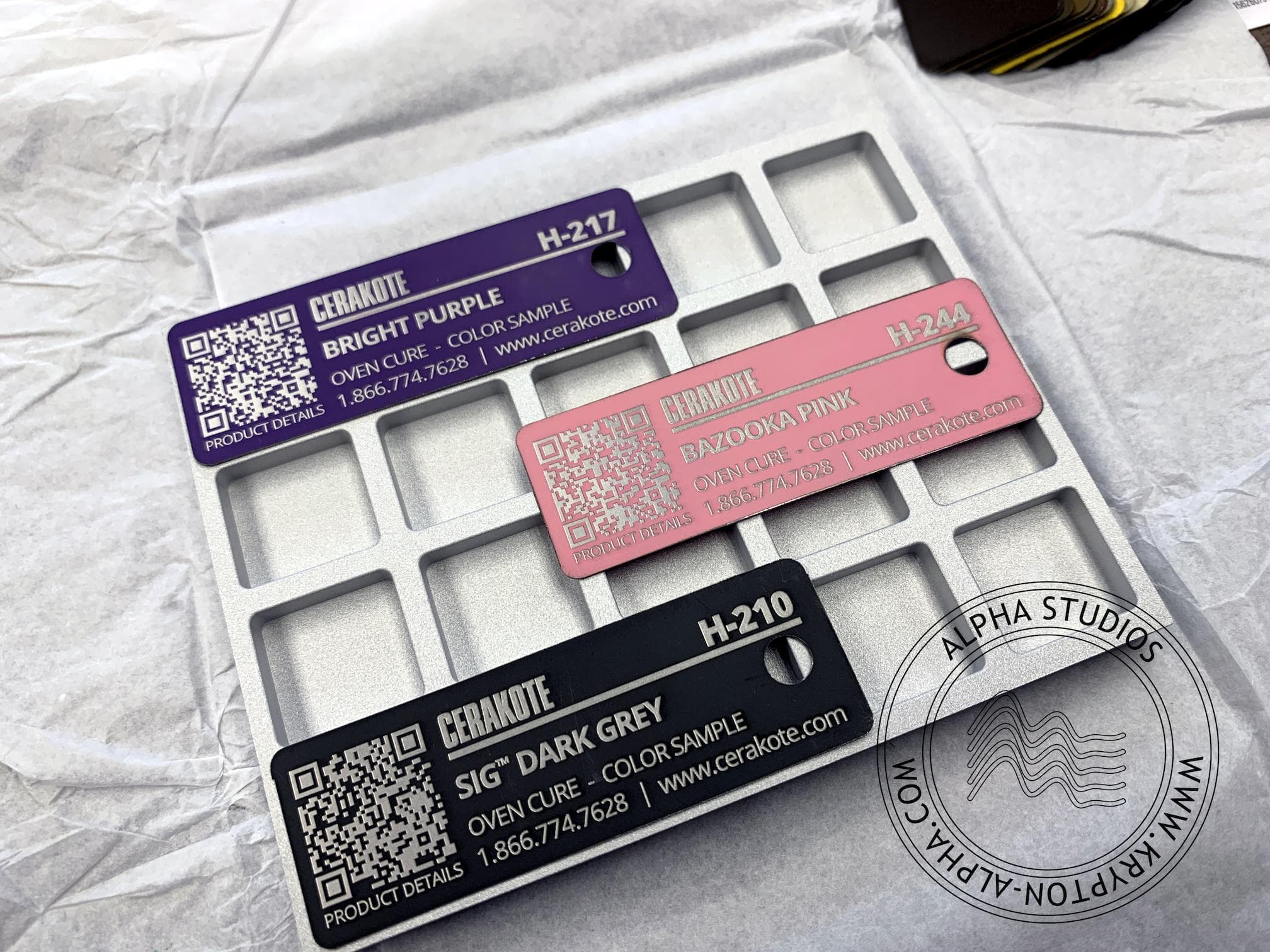 [Pre-Order] Krypton Alpha T19A Artisan Tray. Aluminium & Cerakote™ with Badge image 16