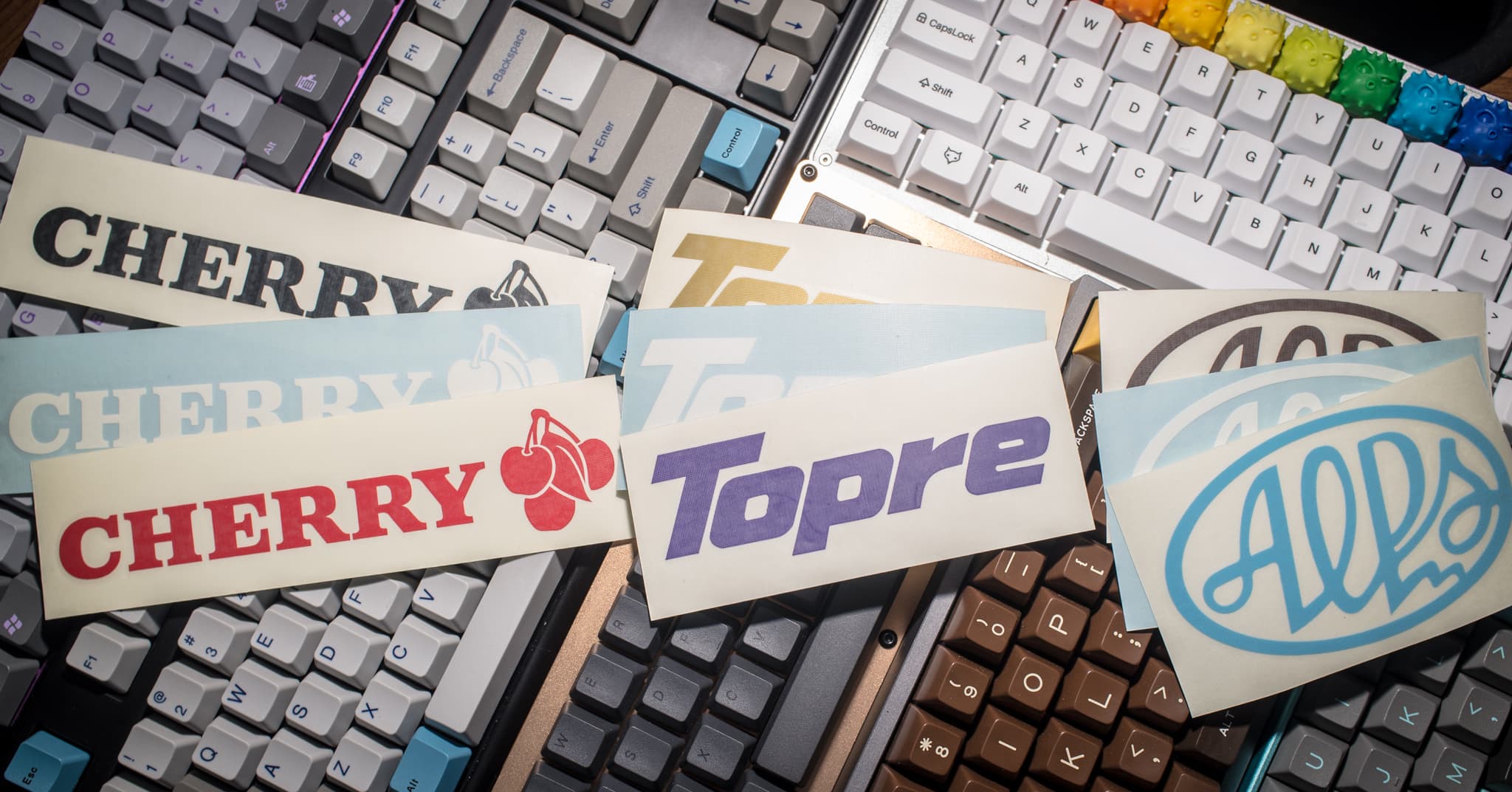 Cherry, Topre, and ALPS - Vinyl stickers! - CLOSED