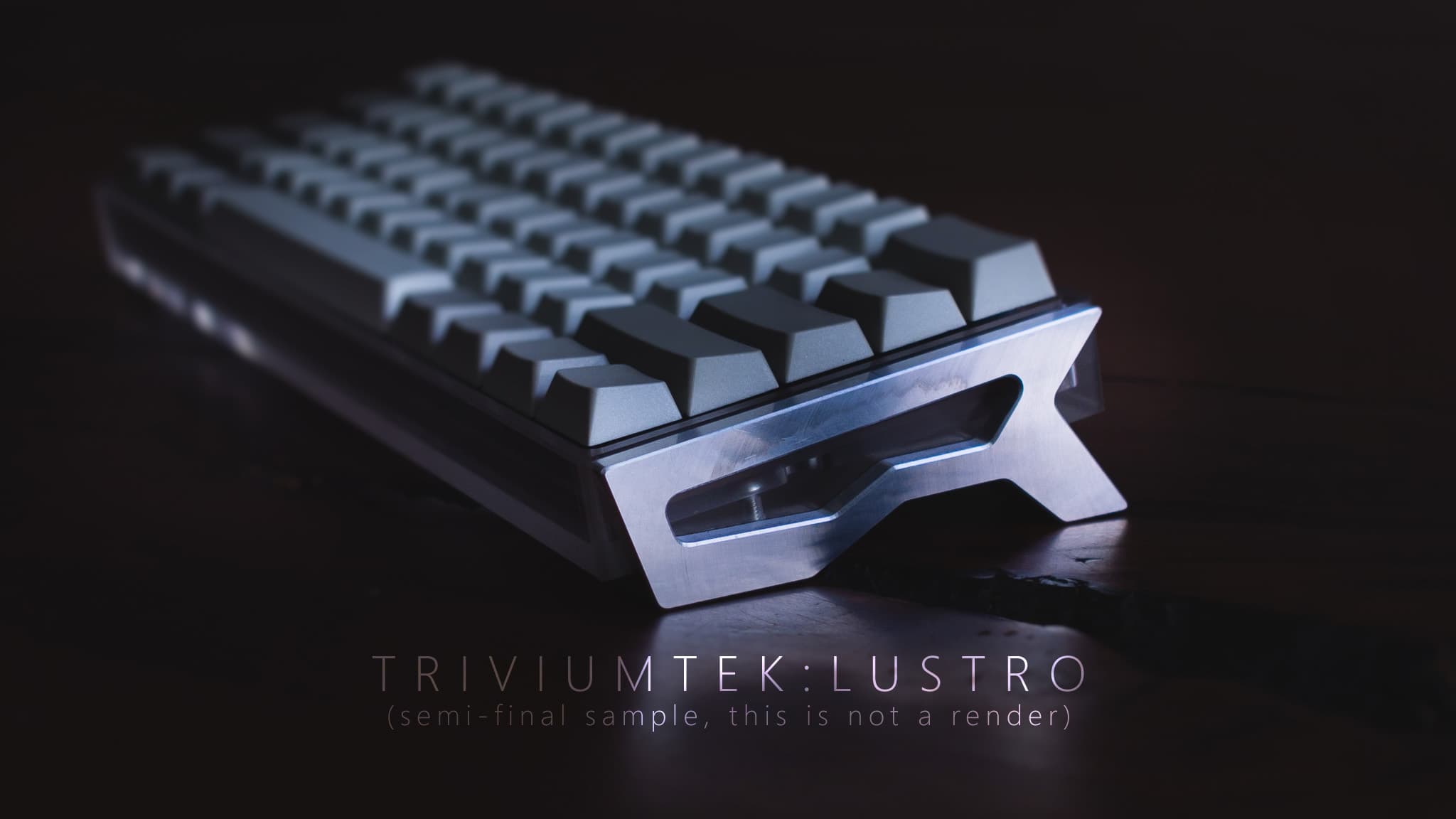 LUSTRO Aluminum + Acrylic Custom 60% Case [Packing]