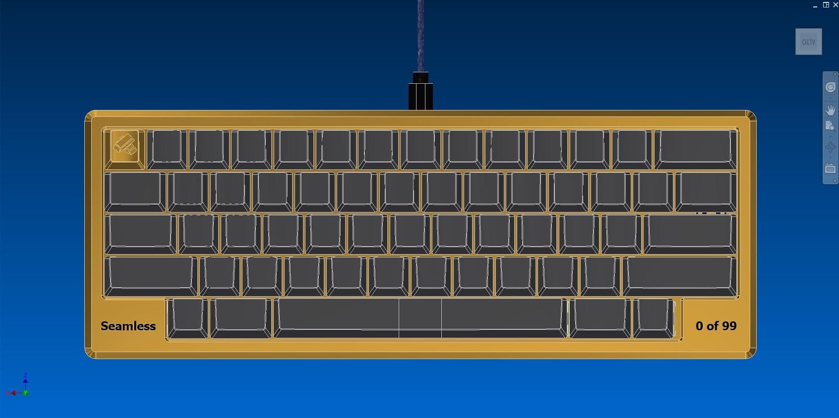 SeamLess 60% - a solid brass keyboard image 6