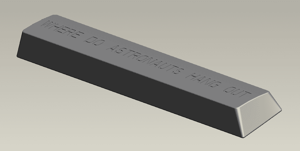 Stainless Steel or Aluminum SpaceBar image 2