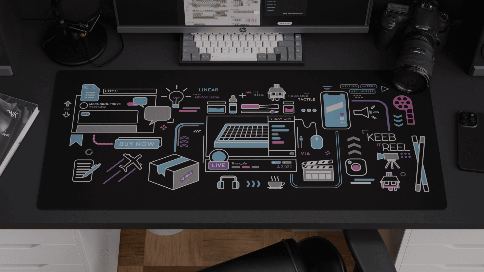 Keeb It Reel Deskmat | 1 Sep - 1 Oct image 3