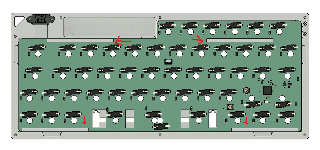 The Bullet Train - a Low Profile Wireless V4N4G0N layout board image 14