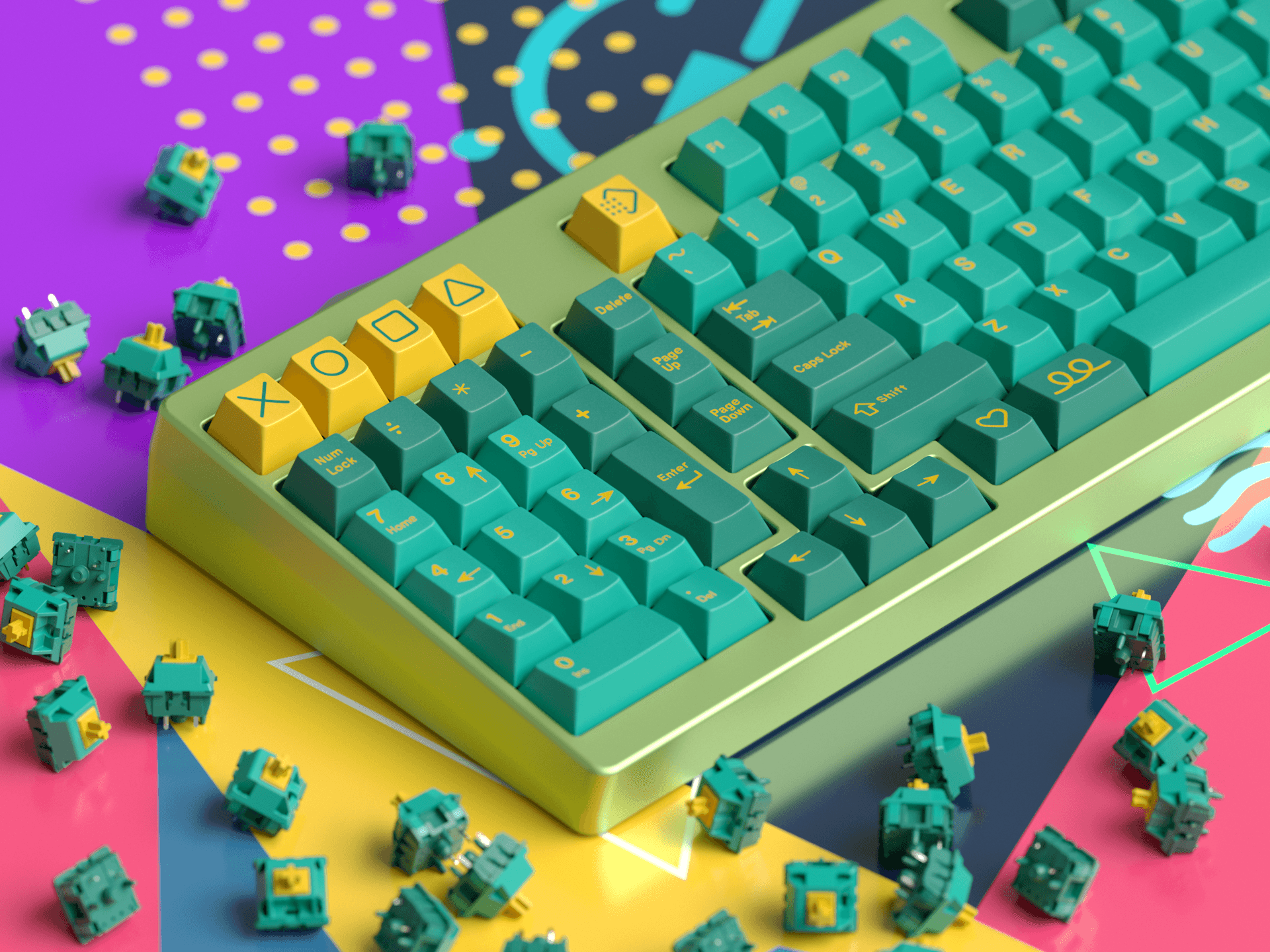 GMK Baltic and Gateron x Baltic Ink v2 switch (GB closed) image 15