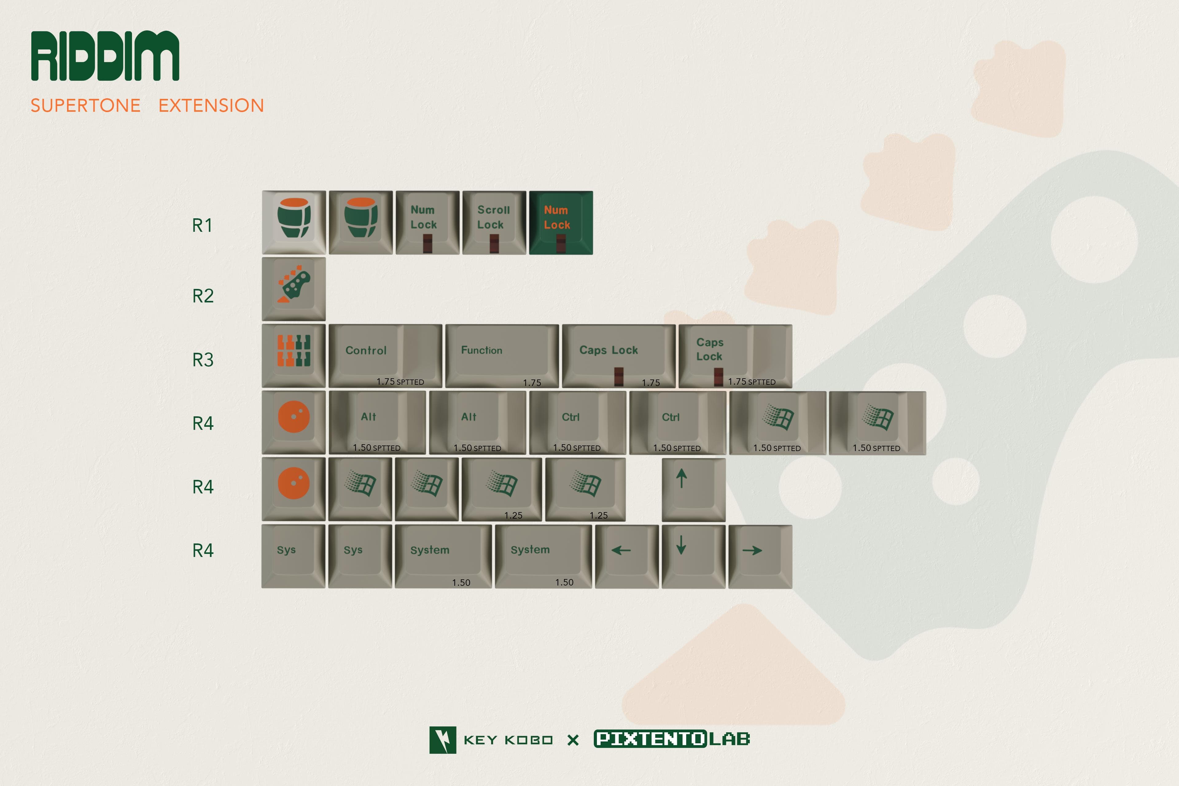 Keykobo RIDDIM — Vintage Terminal-Inspired Keycap Set image 4