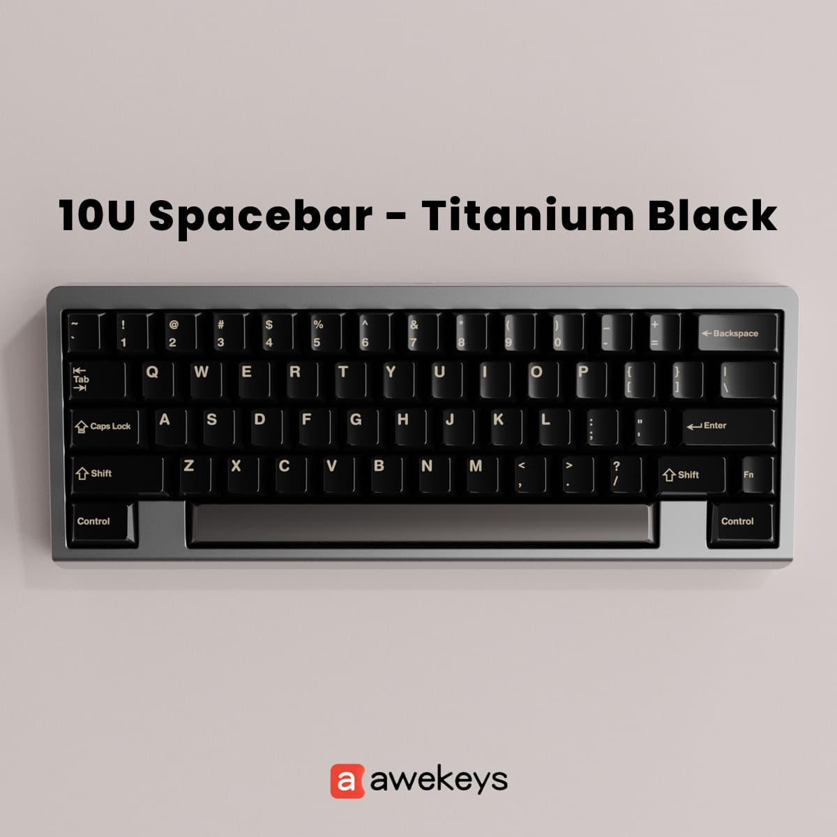 Awekeys Metal 10u Spacebar - 4 Color Options - Vendor & Price Update image 2