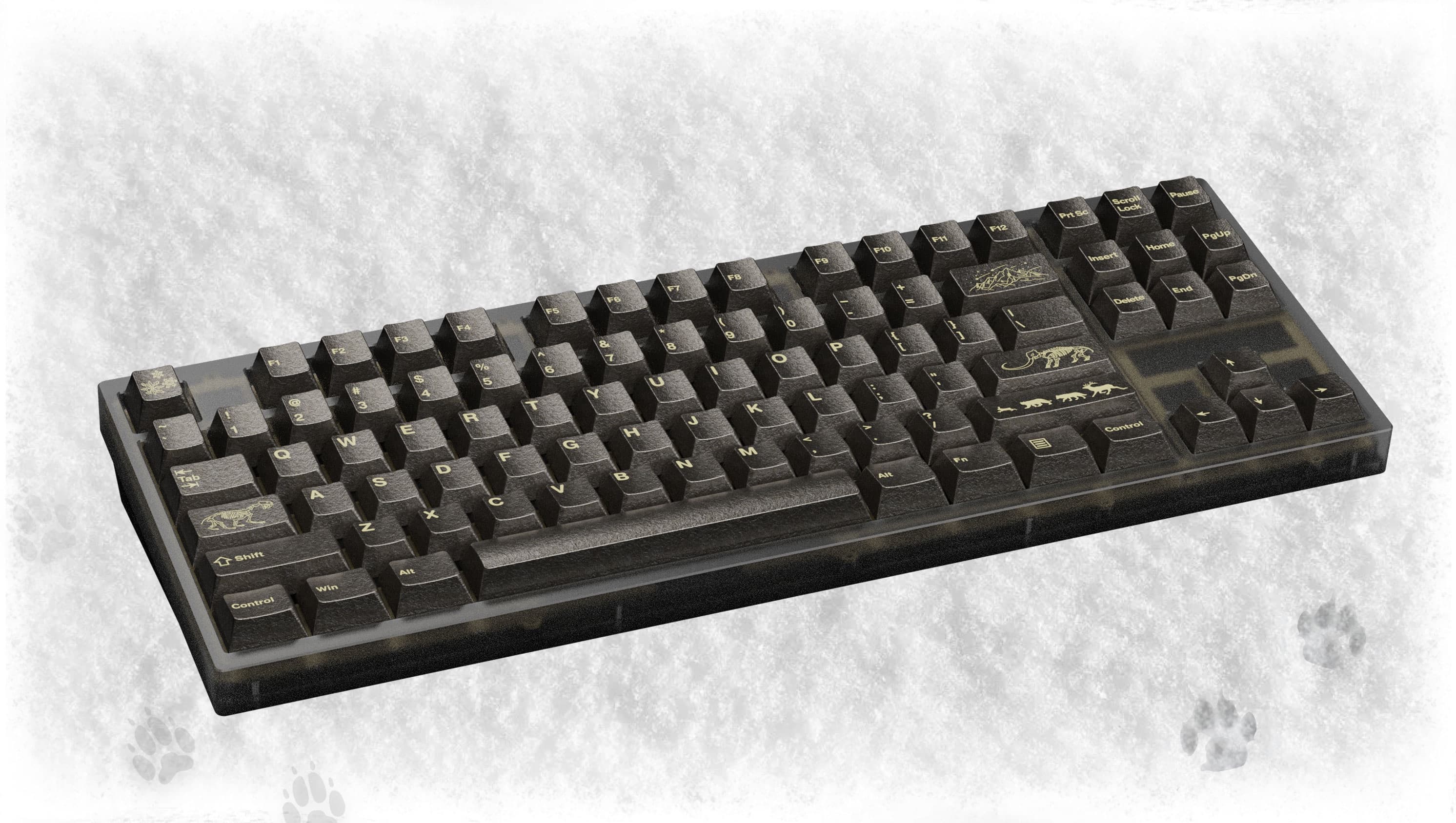 Awekeys Full Metal Keycaps Set: Wild Ice - Live Now image 20