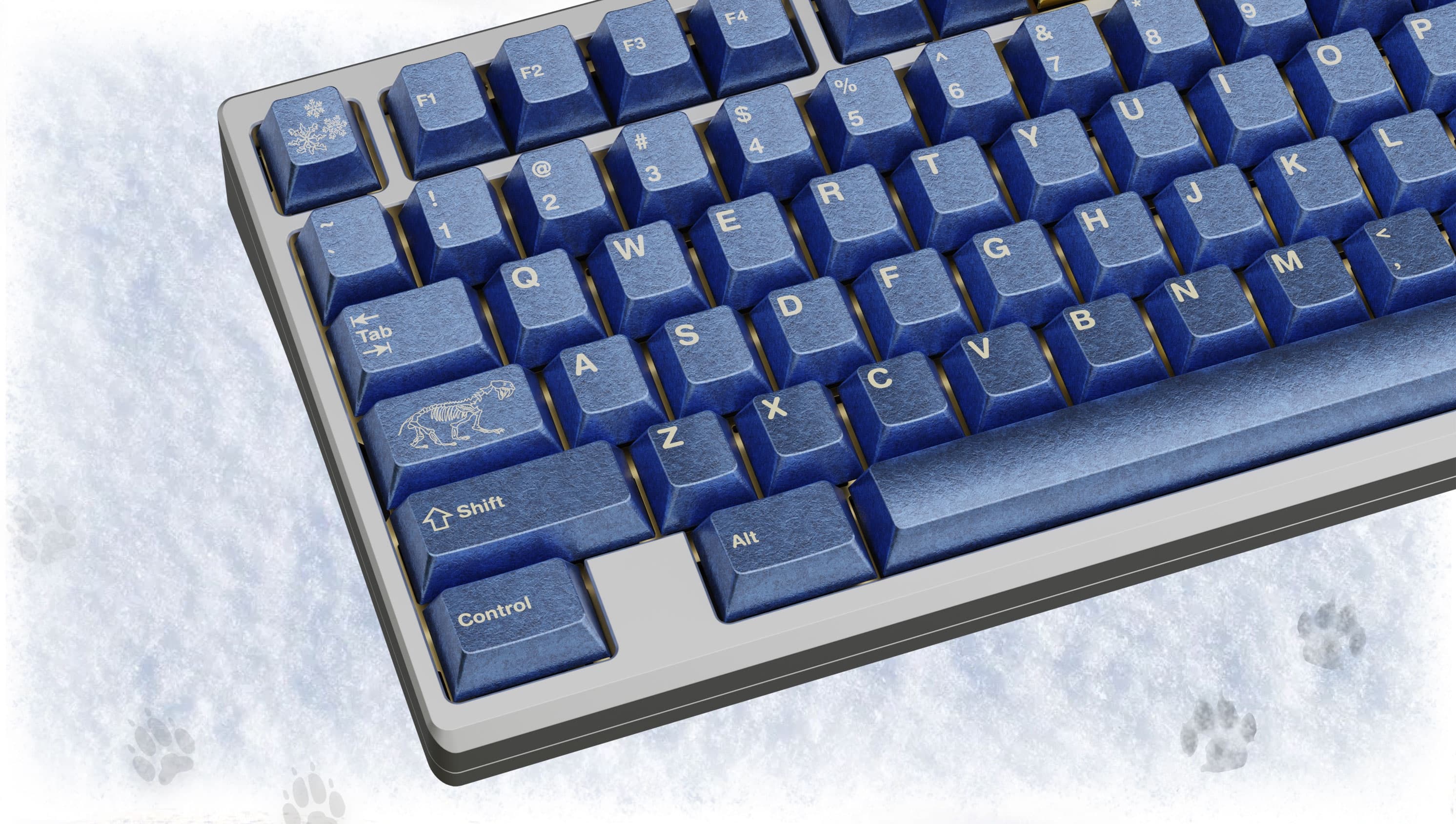 Awekeys Full Metal Keycaps Set: Wild Ice - Live Now image 15