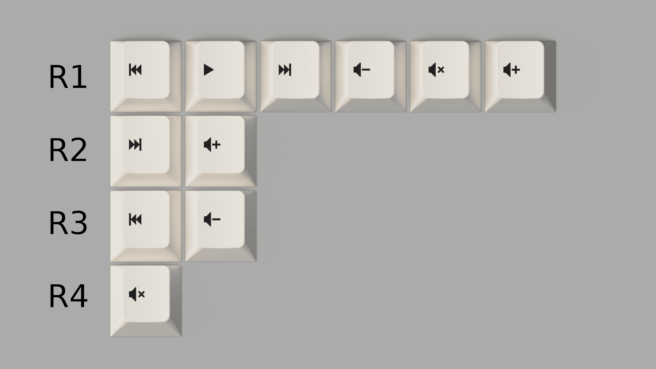 GMK Media Keys (WoB & Minimal) image 2