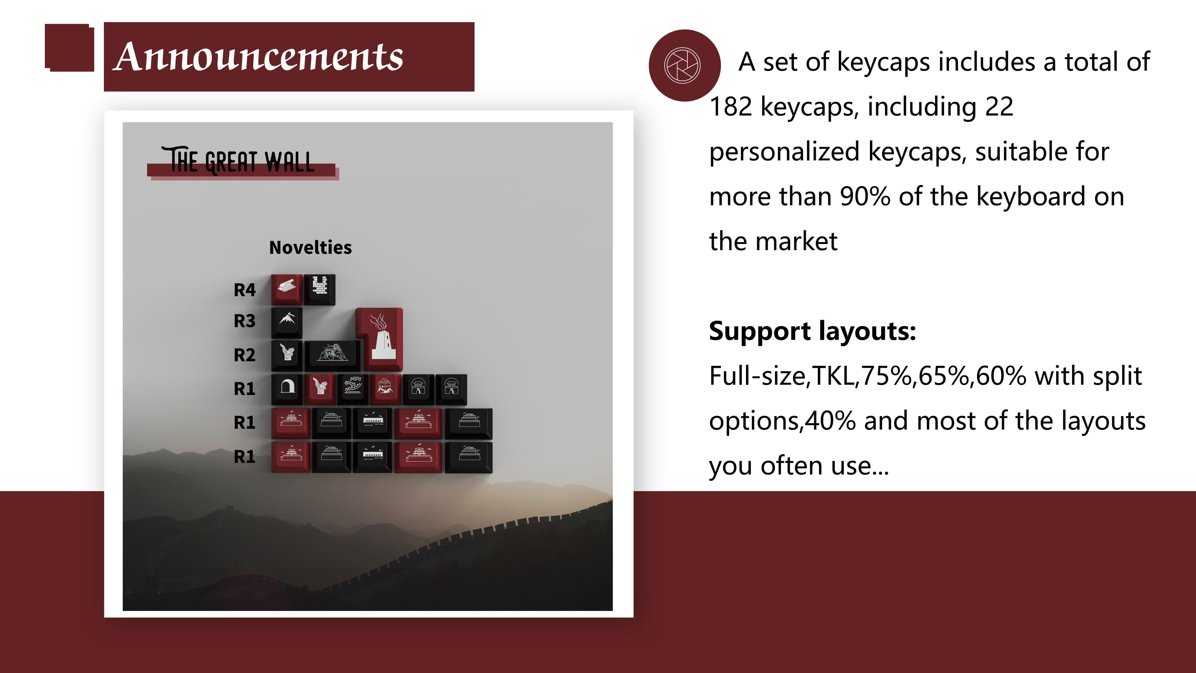 Createkeebs CLASSICAL Keycaps:The Great Wall LIVE NOW!GB Date:December 1st image 16