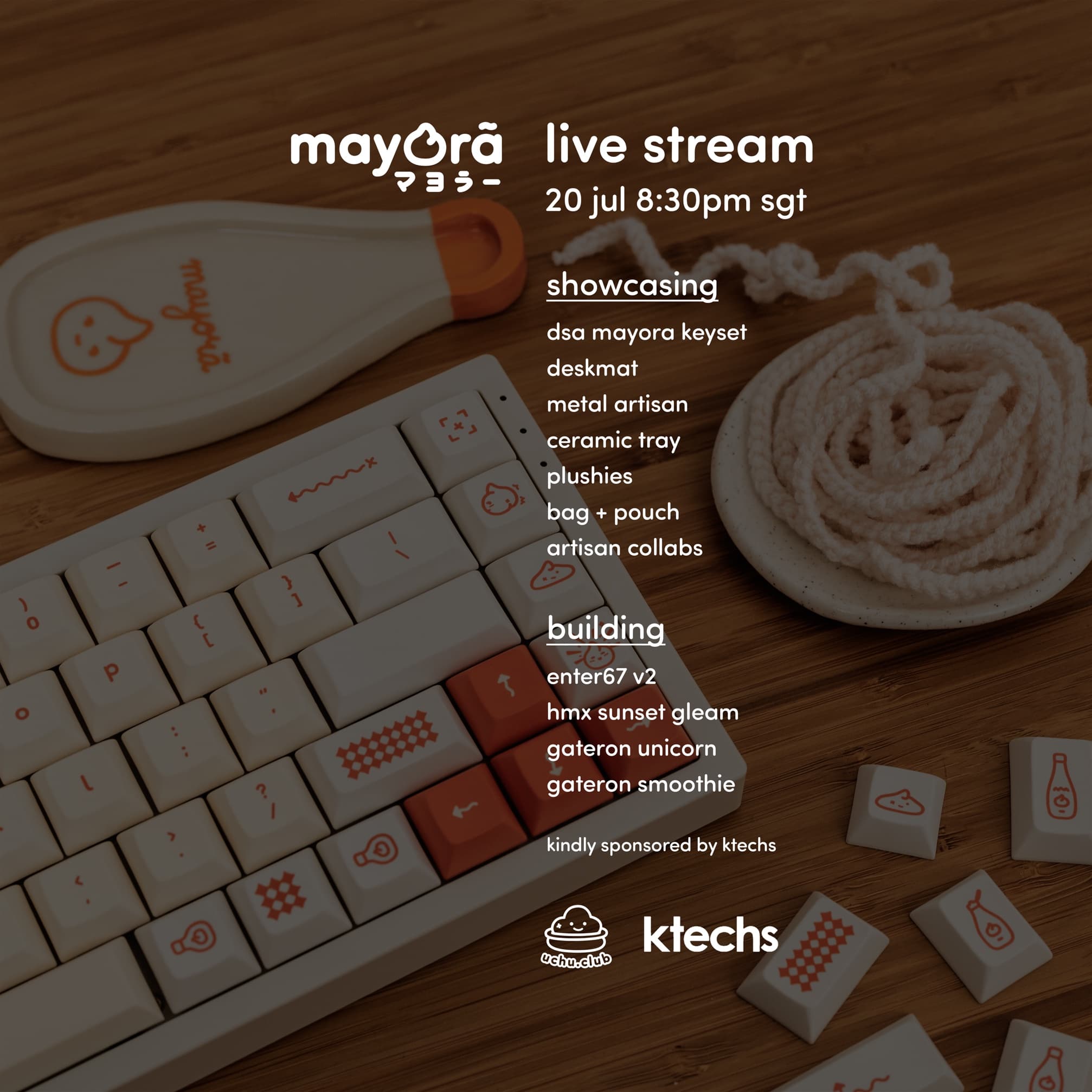 DSA Mayora マヨラー | INSTOCK | Deskmats, Plushies, Screw Tray, Bag image 26