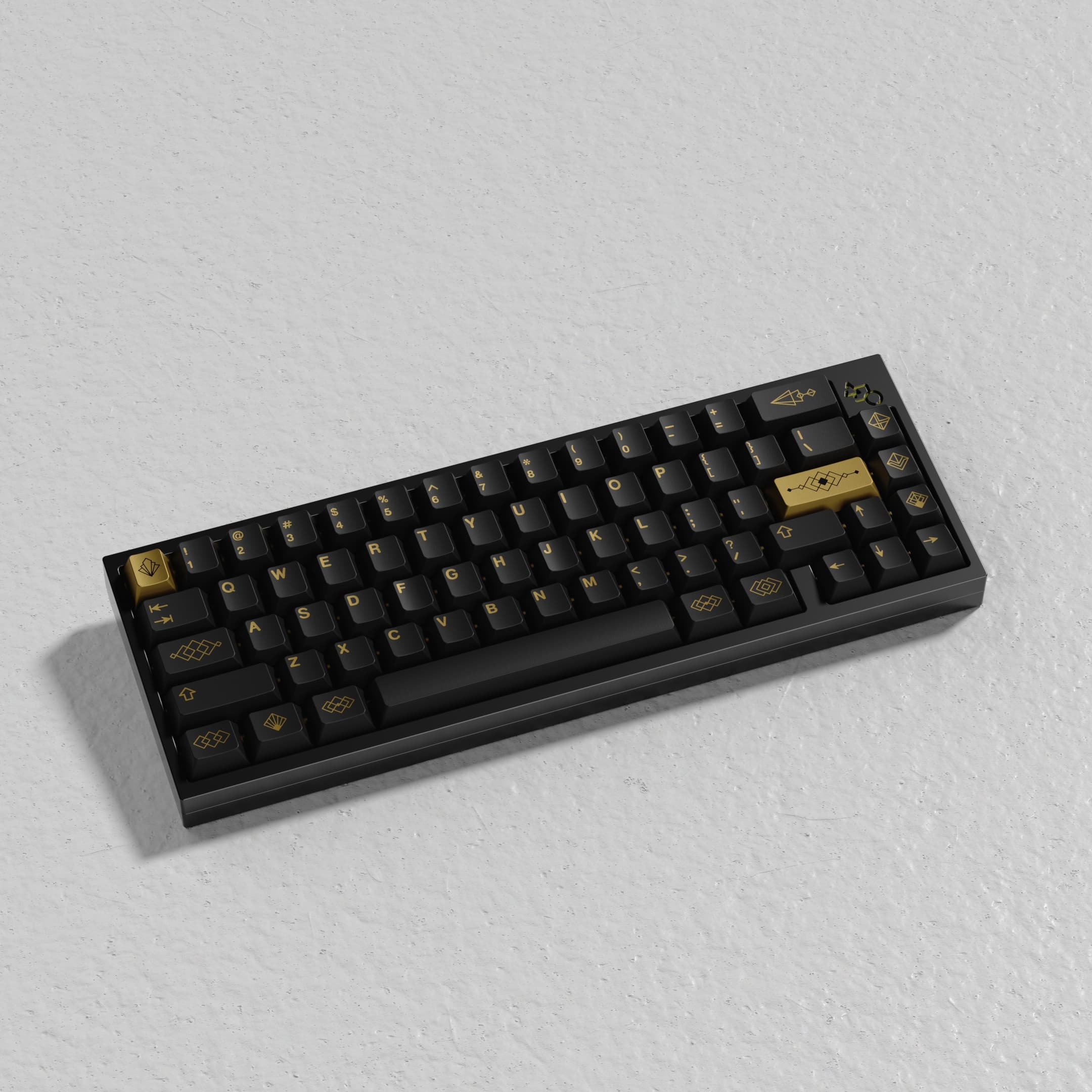 GMK CYL Black & Gold | GB live 'til 20th March - New deskmats/renders! image 22