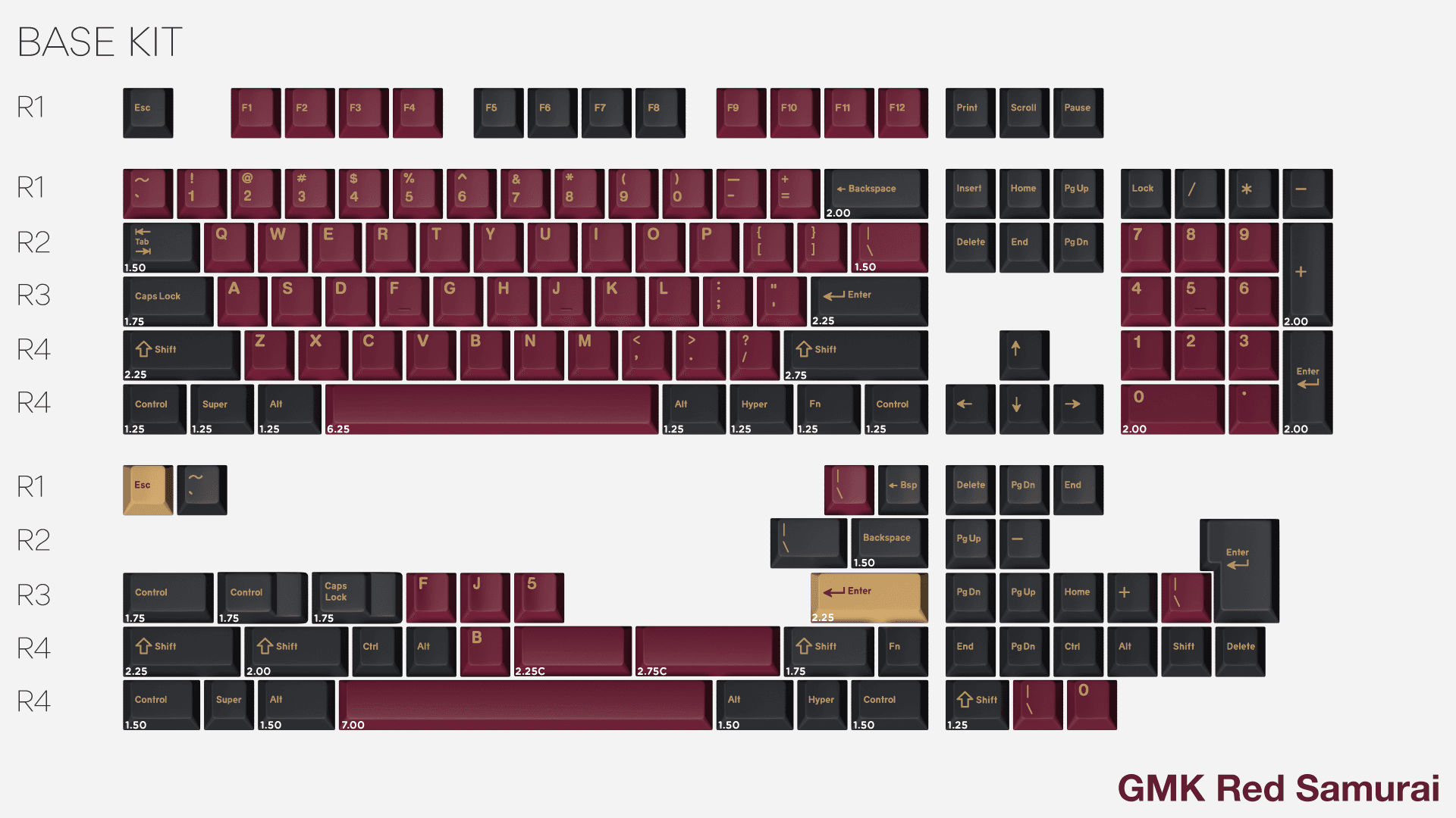 GMK Red & Blue Samurai (GB Closed) image 2