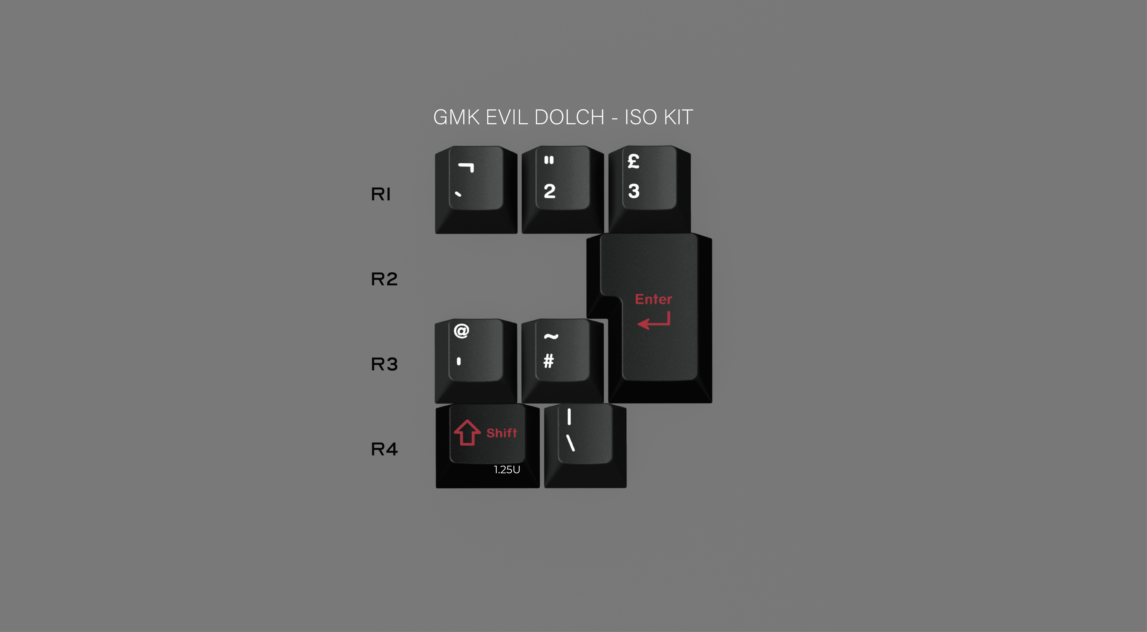 GMK Evil Dolch - The Split / 60% BASE KIT STARTS AT 39USD image 15