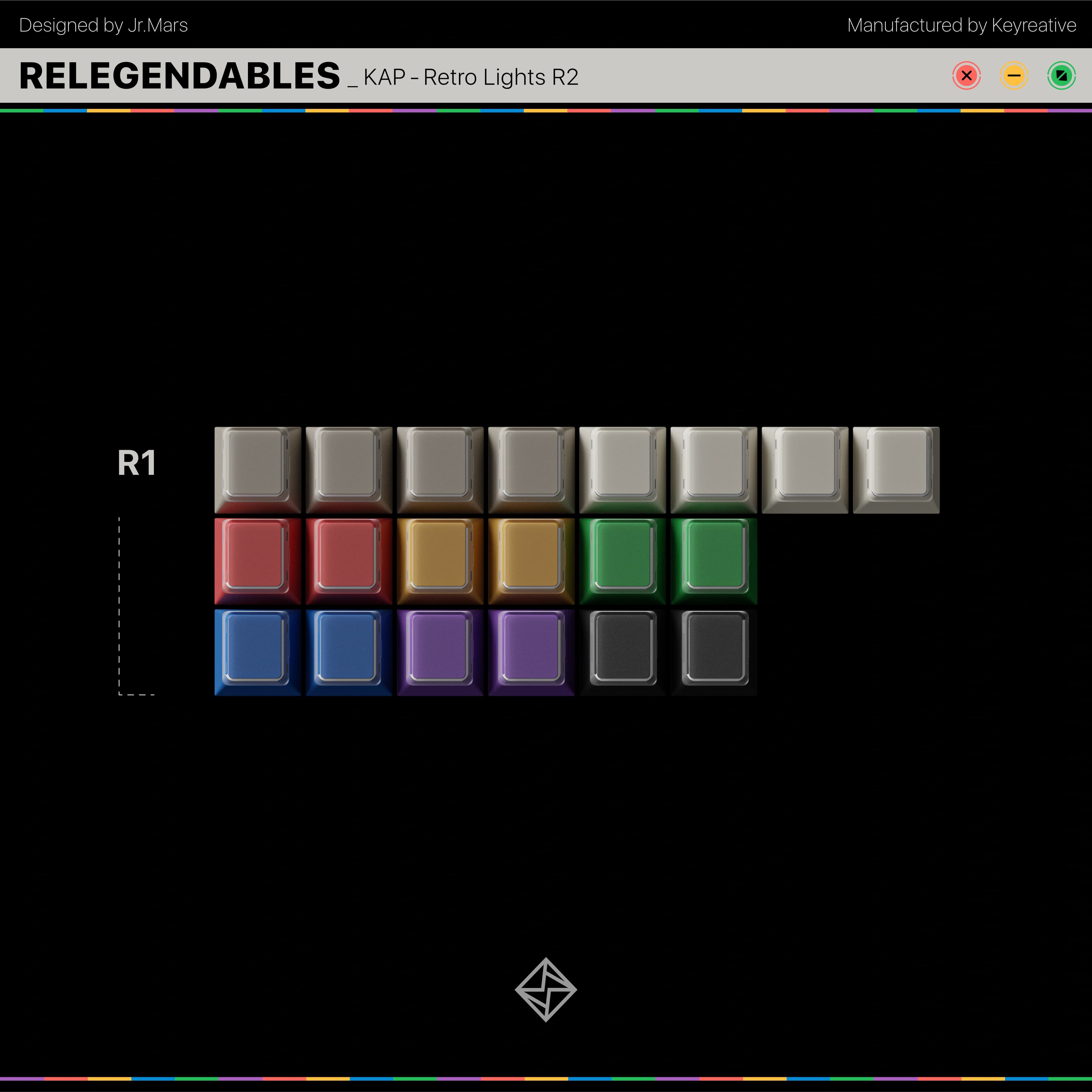 KAP - Retro Lights R2 | PBT Double-Shot image 7