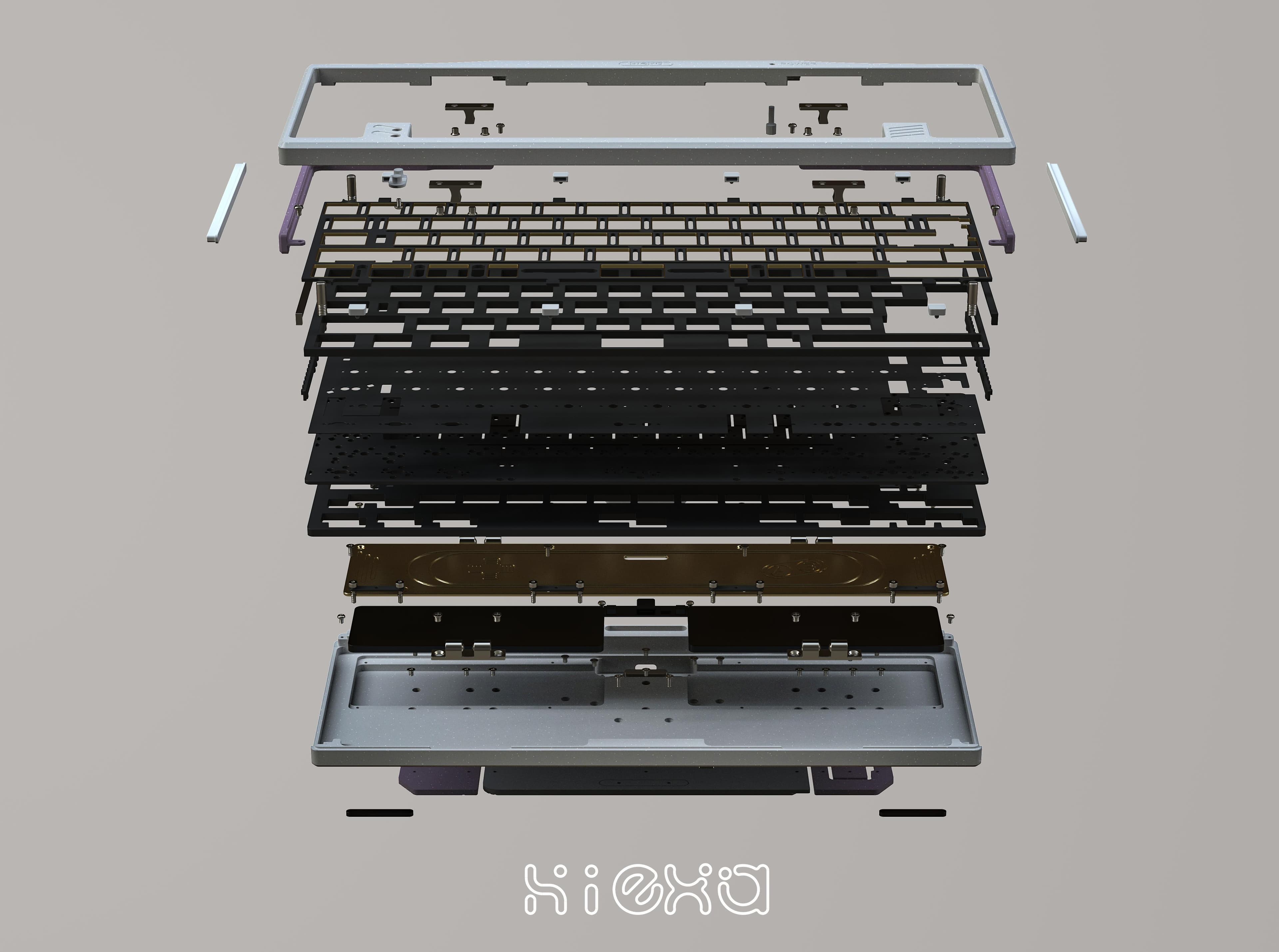 Hiexa G Series-G60 New Mounting, One Button Quick Disassembly Keyboard image 31