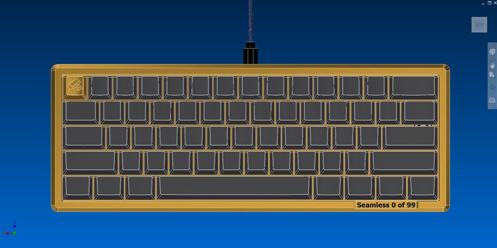 SeamLess 60% - a solid brass keyboard image 4