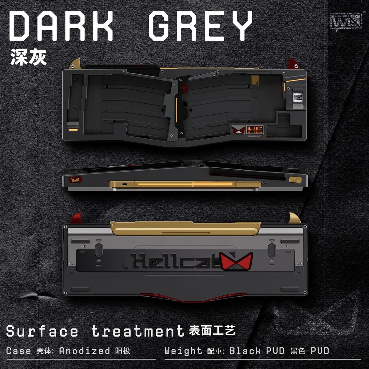 Owlab HellCat Alice Mech-01 – Limited Ergonomic Keyboard (Oceania Vendor) image 3