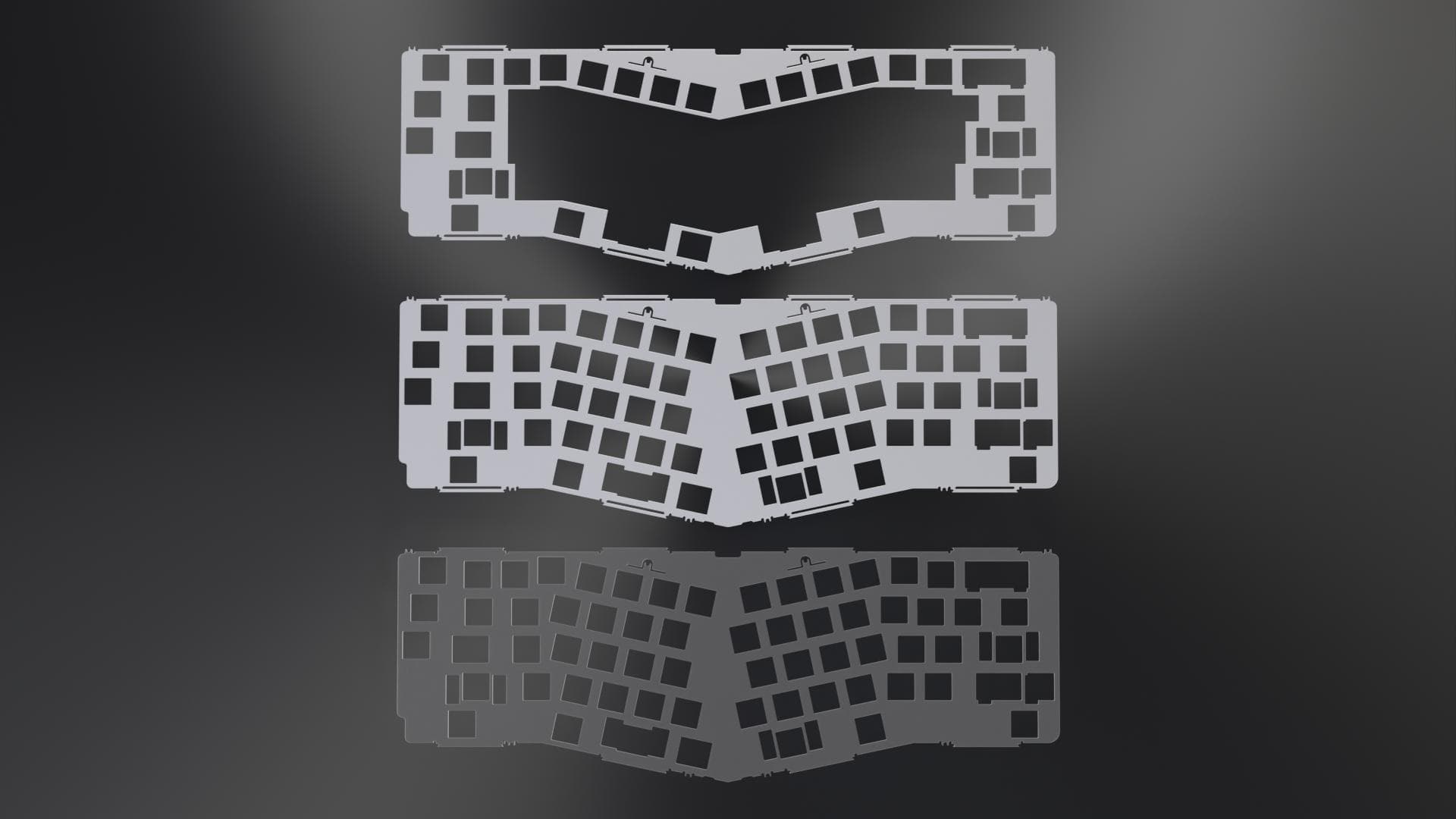 Alyssia - A thin bezel, dual mount Alice-style keyboard image 4